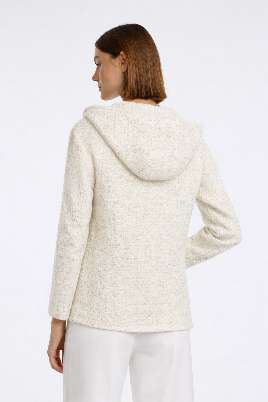 Veste sweat en tweed