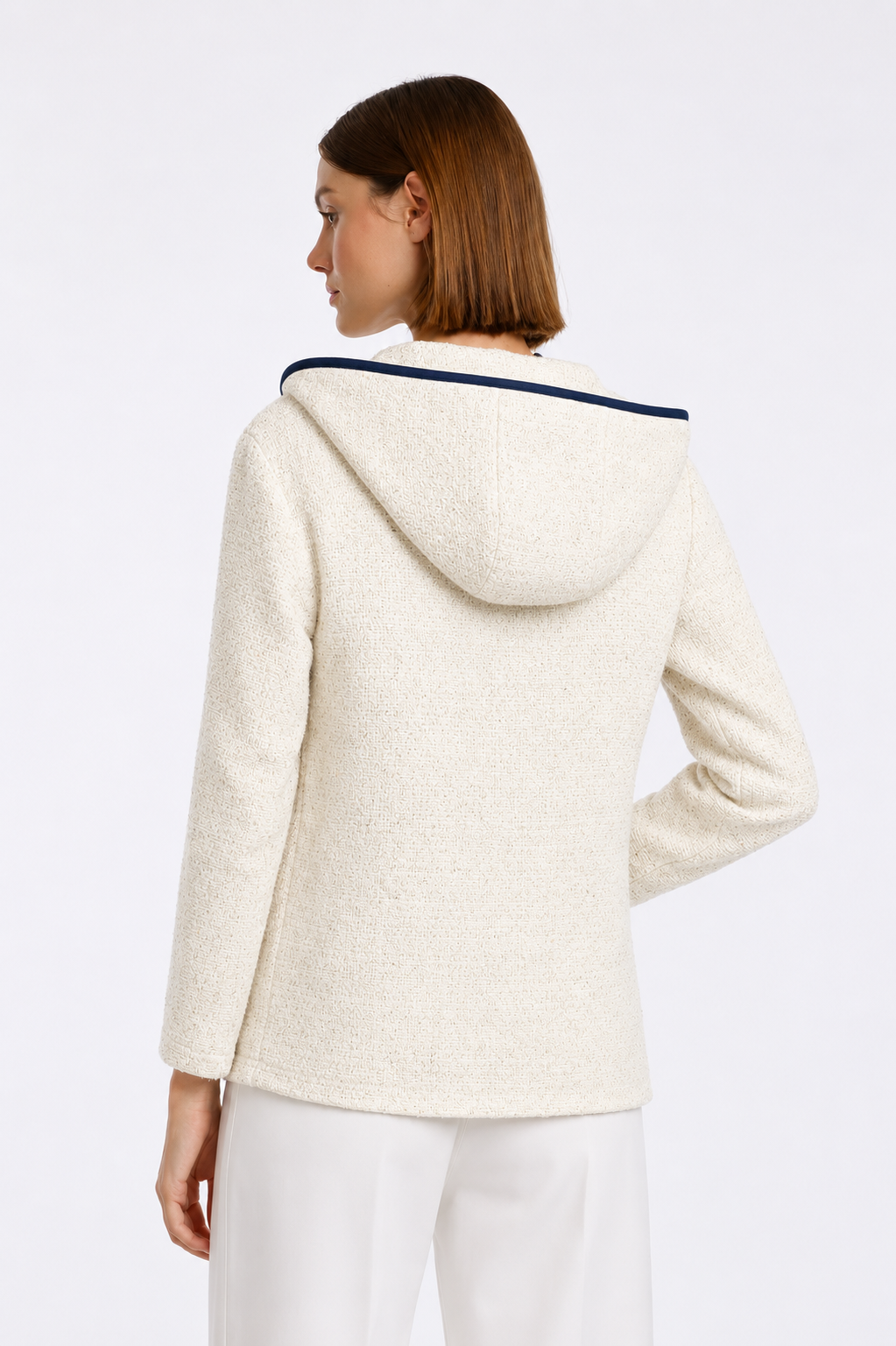 Veste sweat en tweed