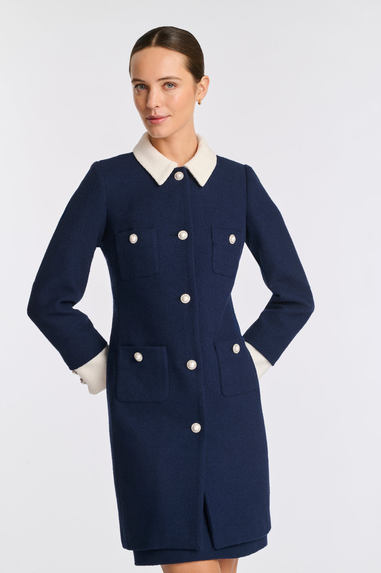 Manteau en bouclette de coton