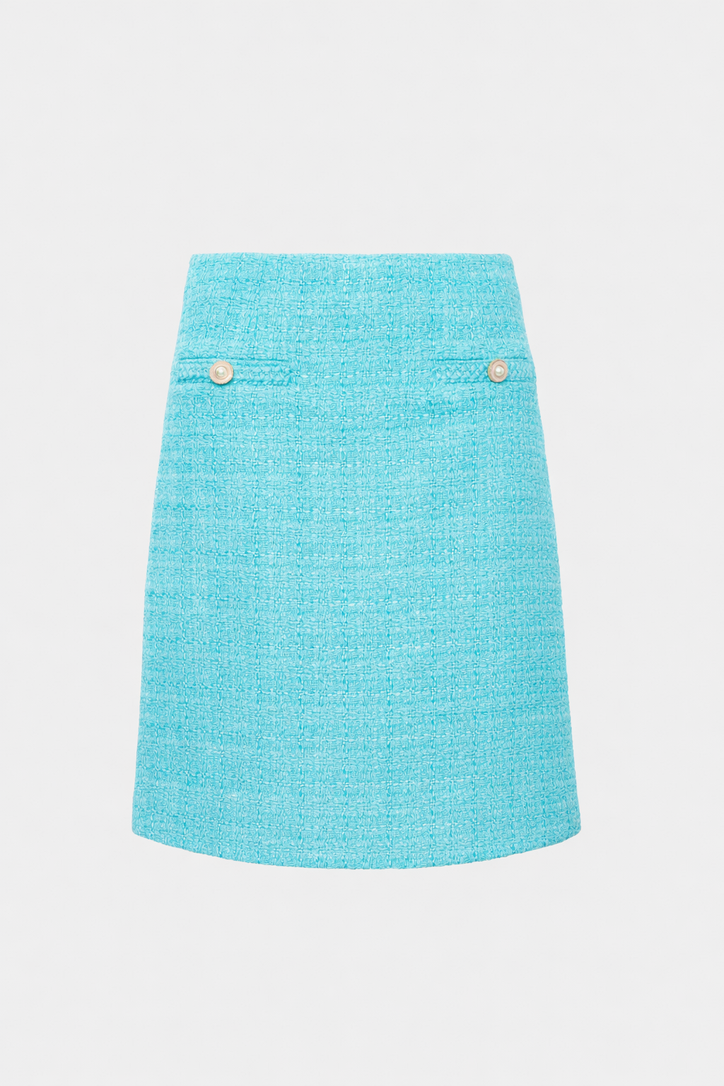 Jupe droite en tweed