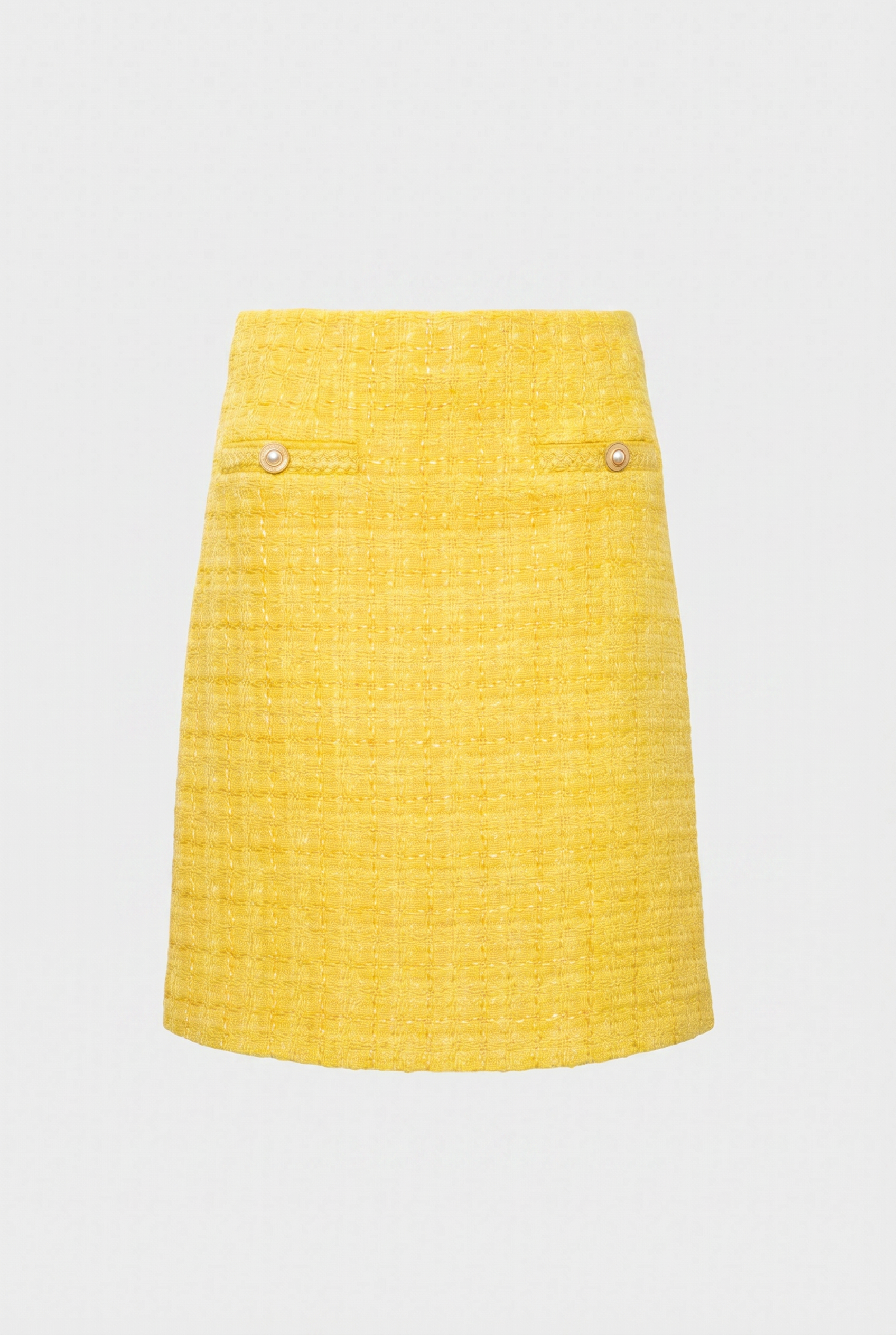 Straight-fit tweed skirt