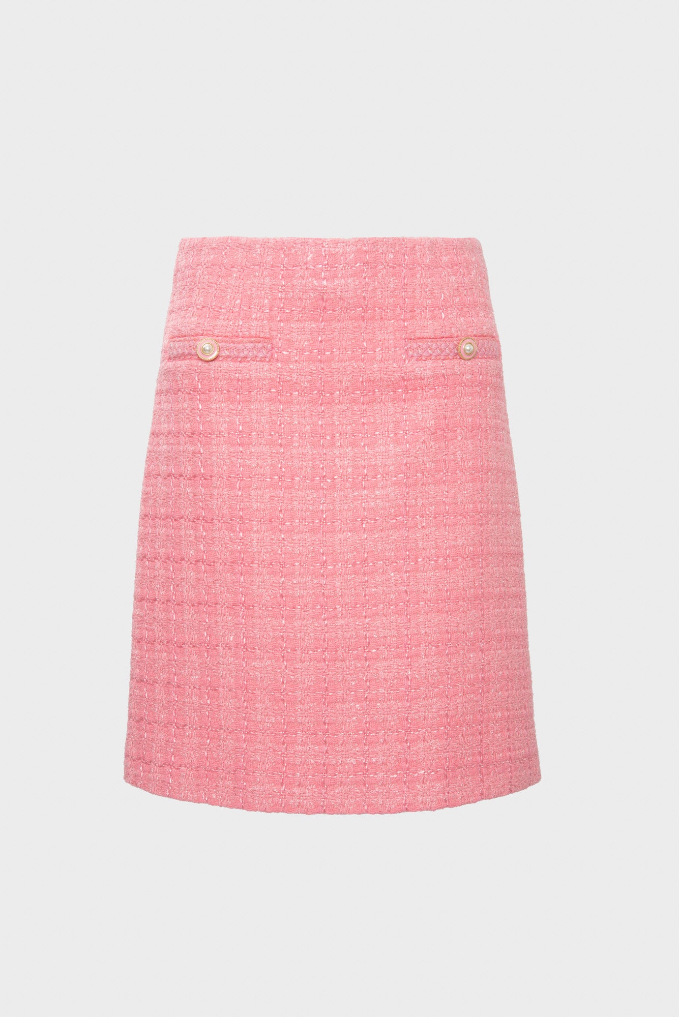 Straight-fit tweed skirt