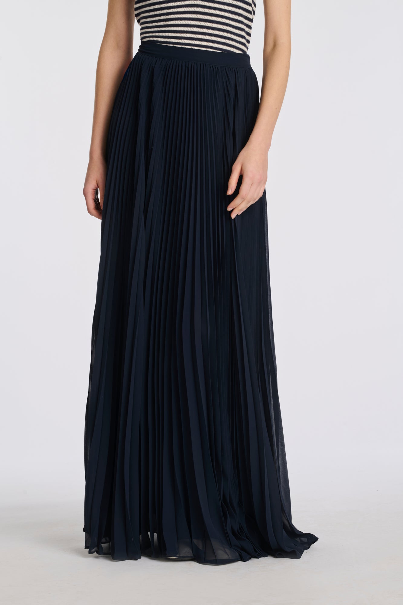 Jupe longue plissée