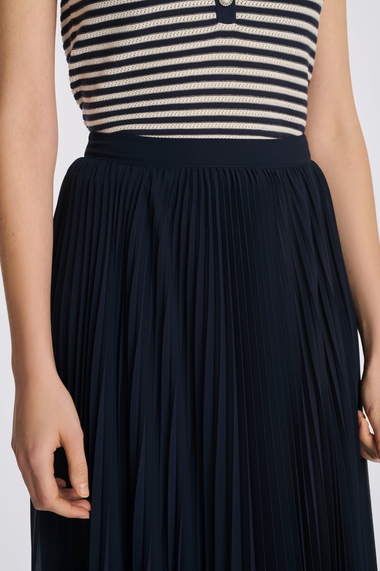 Jupe longue plissée