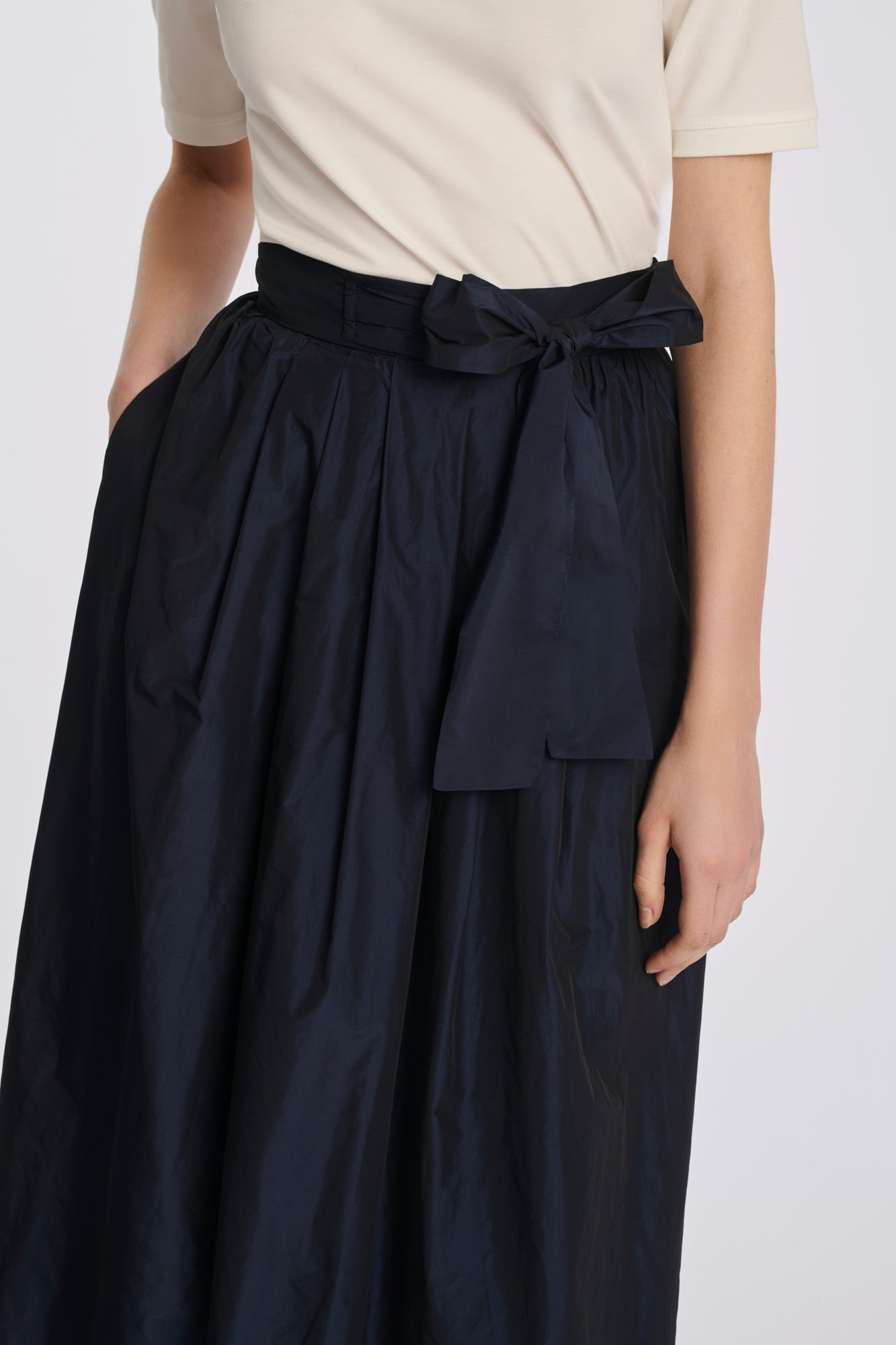 Jupe longue en taffetas