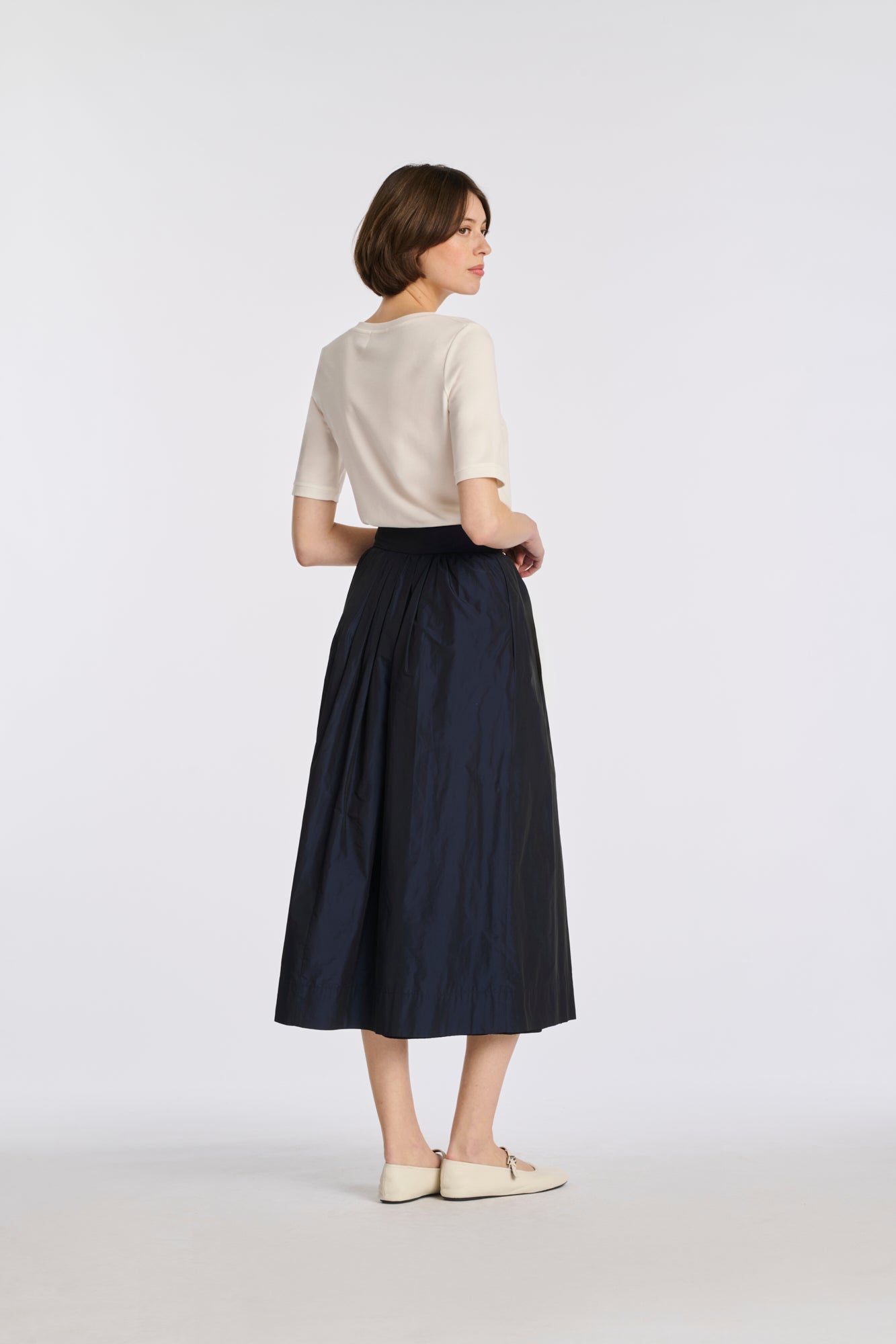 Jupe longue en taffetas