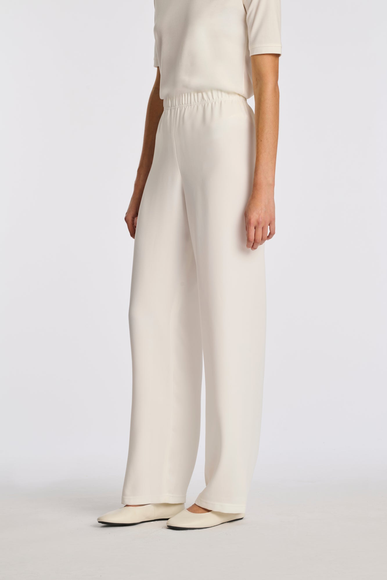 Pantalon large élastiqué