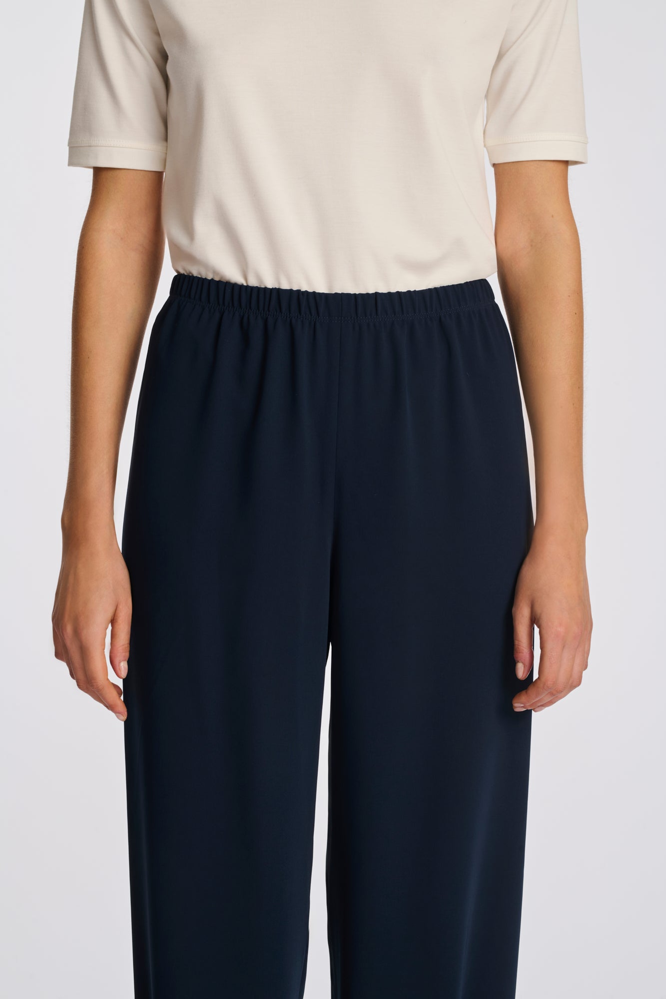 Pantalon large élastiqué