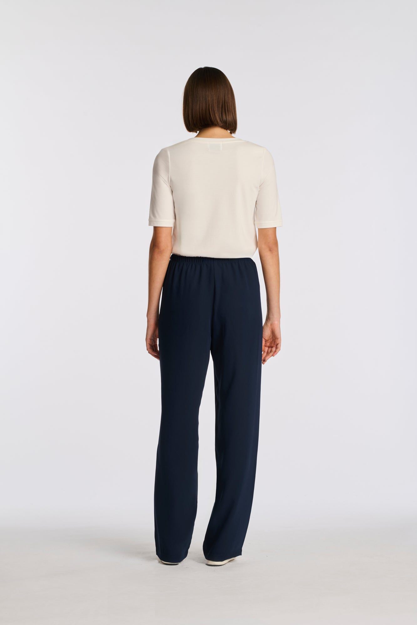 Pantalon large élastiqué