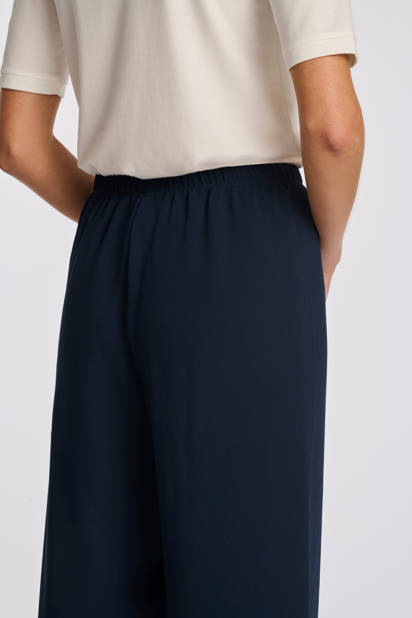 Pantalon large élastiqué