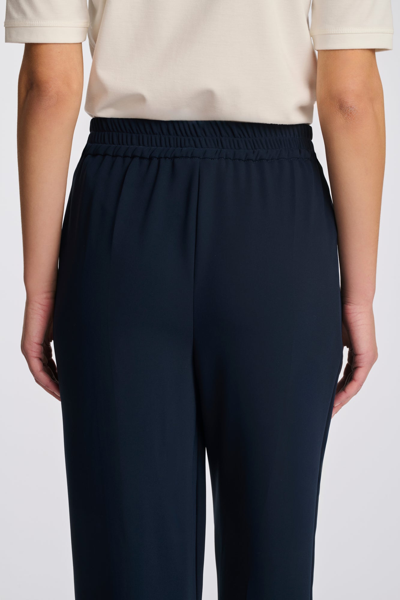 Pantalon élastiqué à bandes