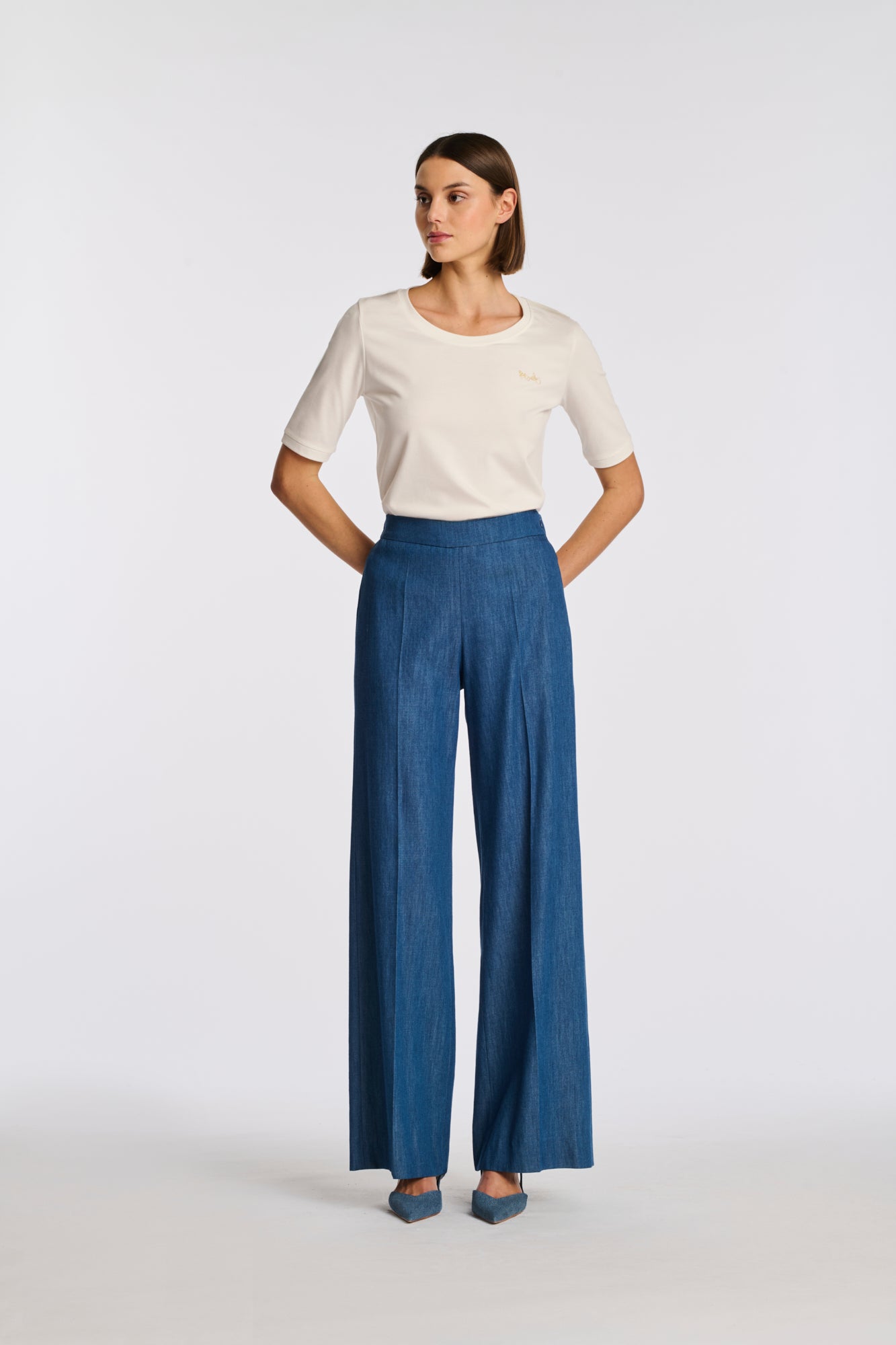 Pantalon en denim fluide