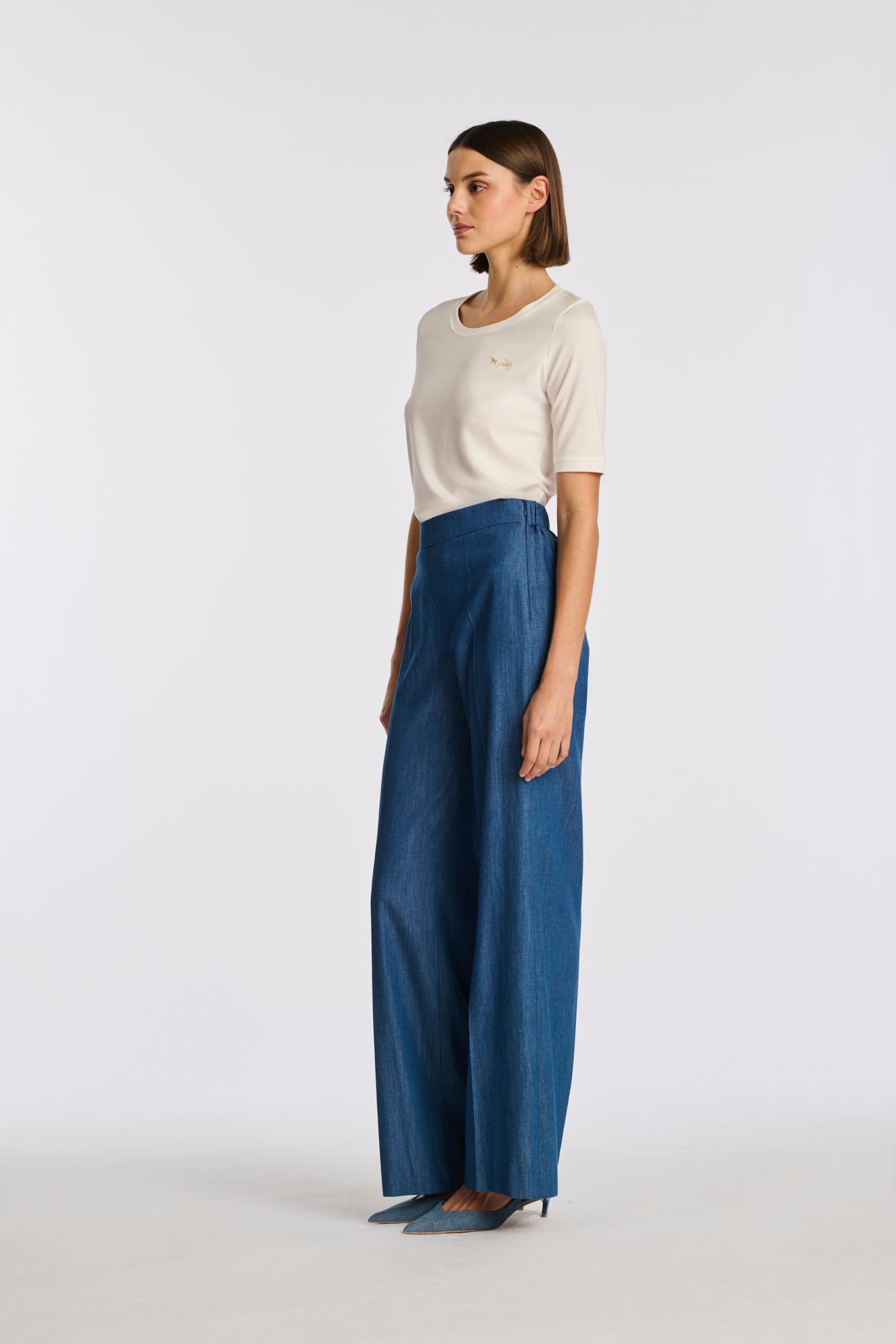 Pantalon en denim fluide