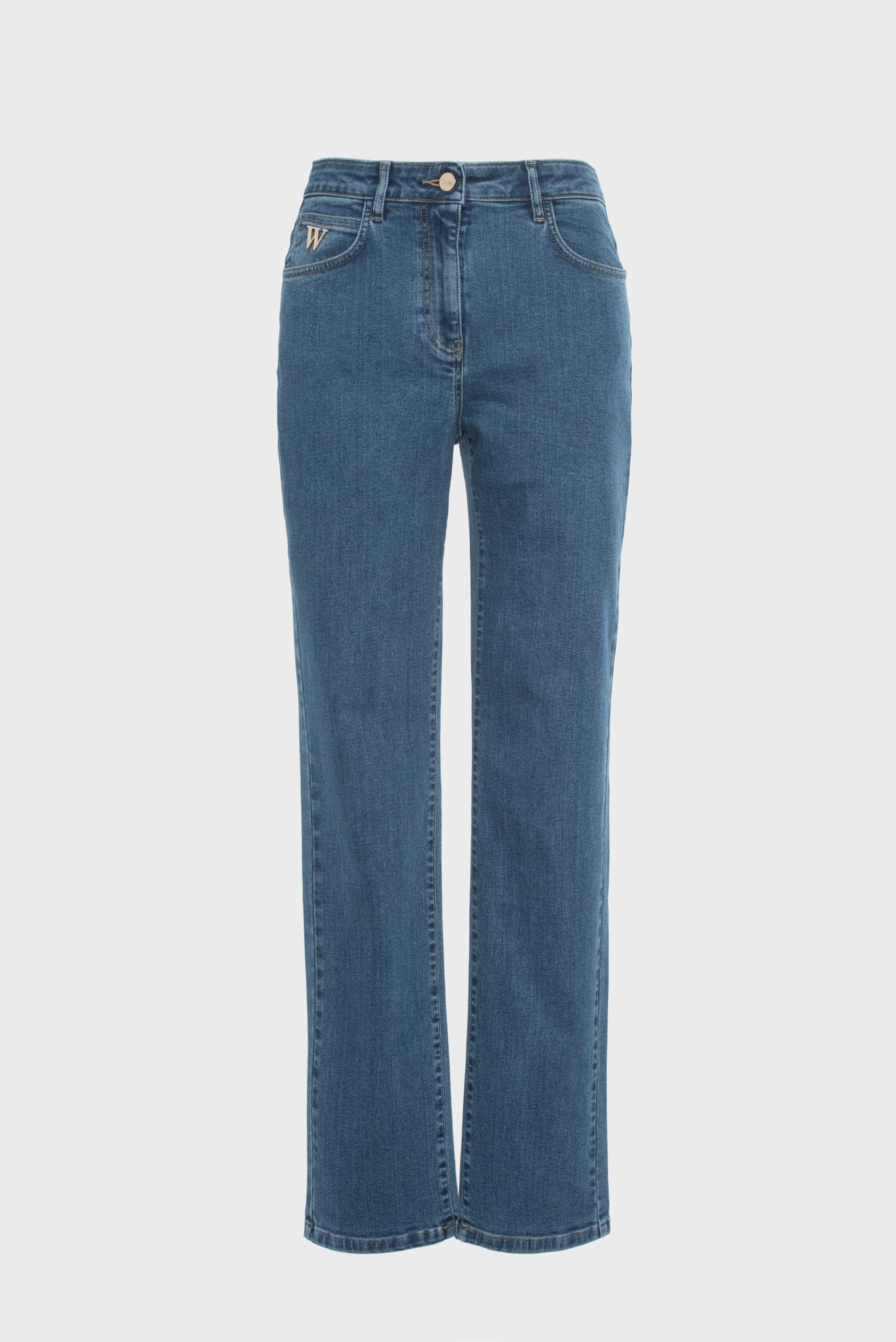 Straight-leg jeans
