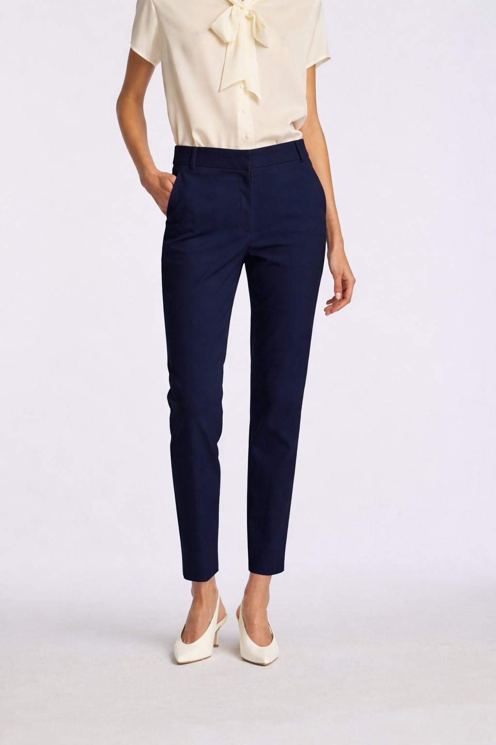 Cigarette-cut trousers