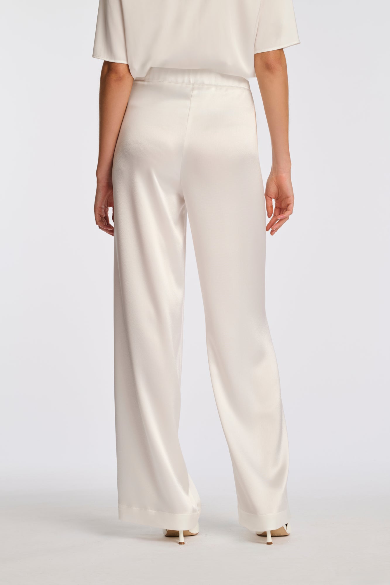 Pantalon en satin