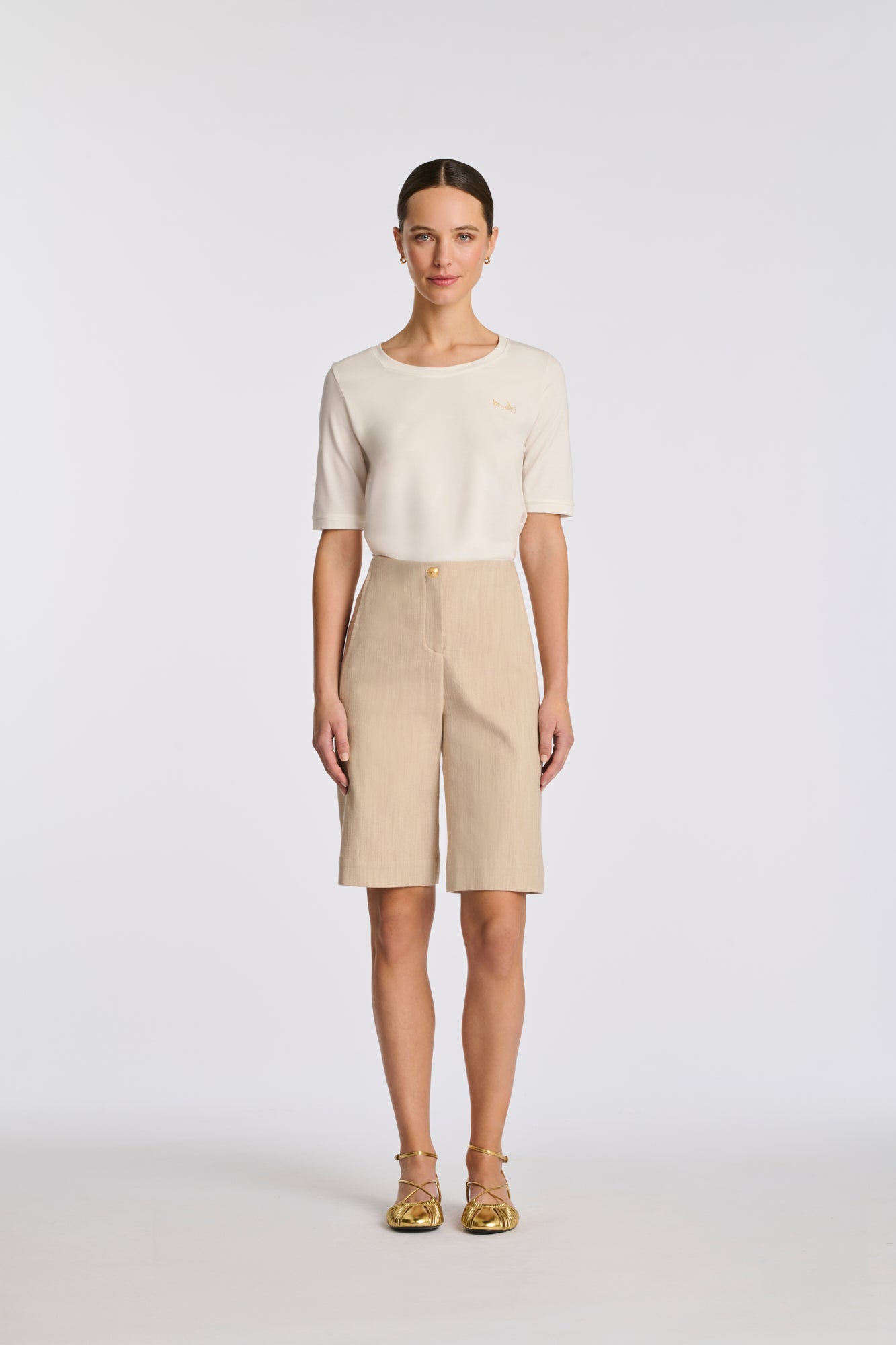 Denim Bermuda shorts