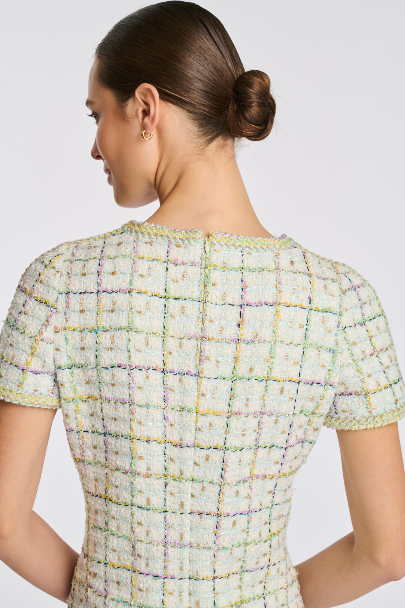 Pastel tweed dress
