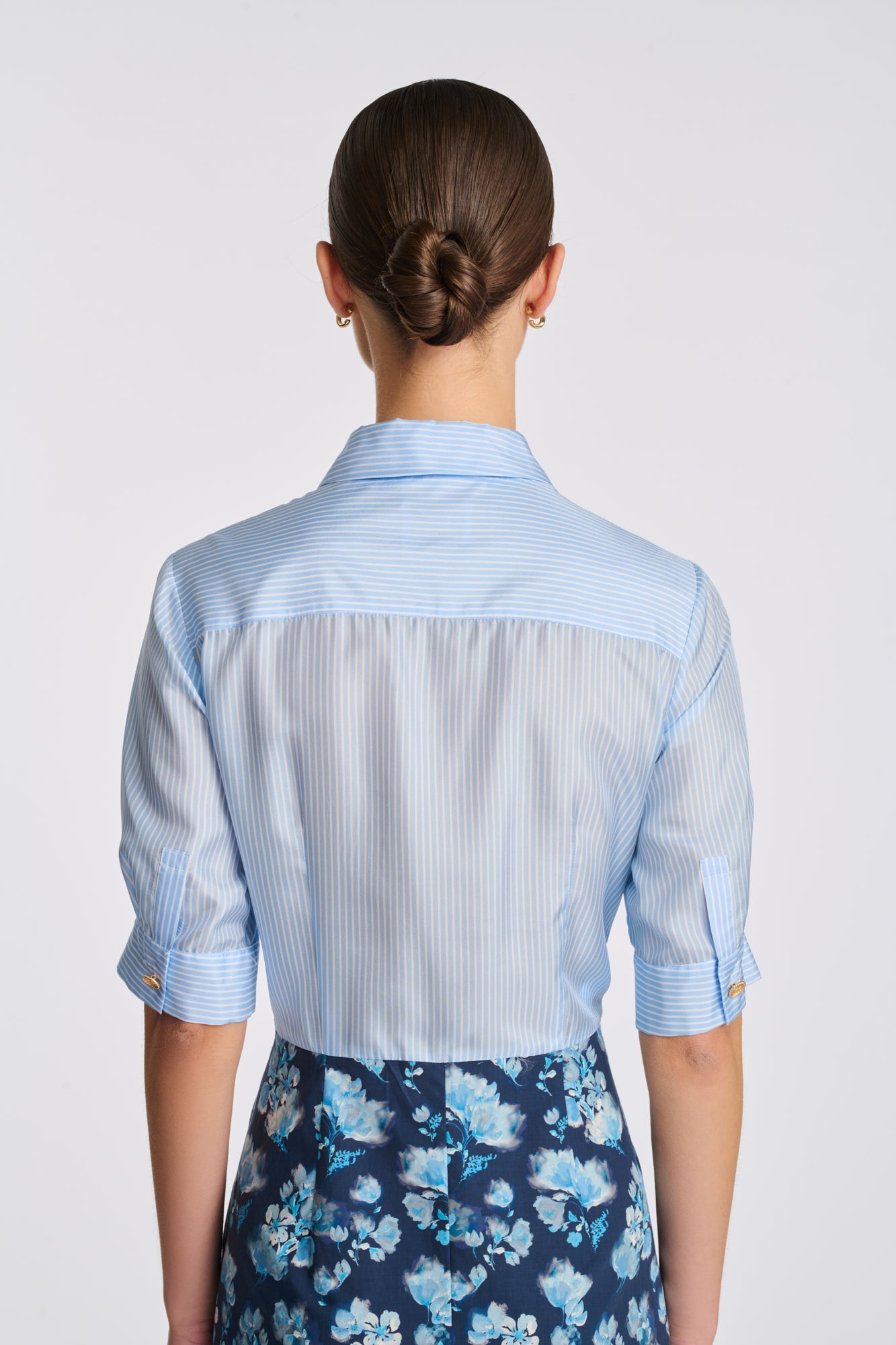 Two-tone shirt dress