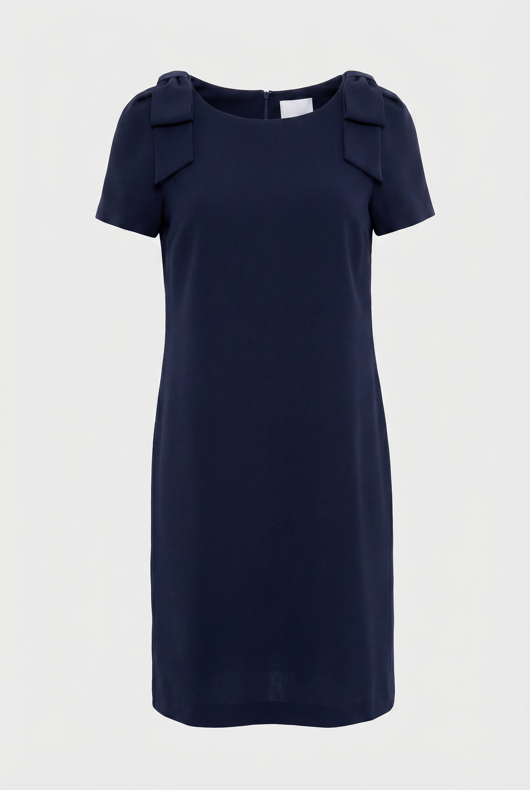 Satin-back cocktail dress