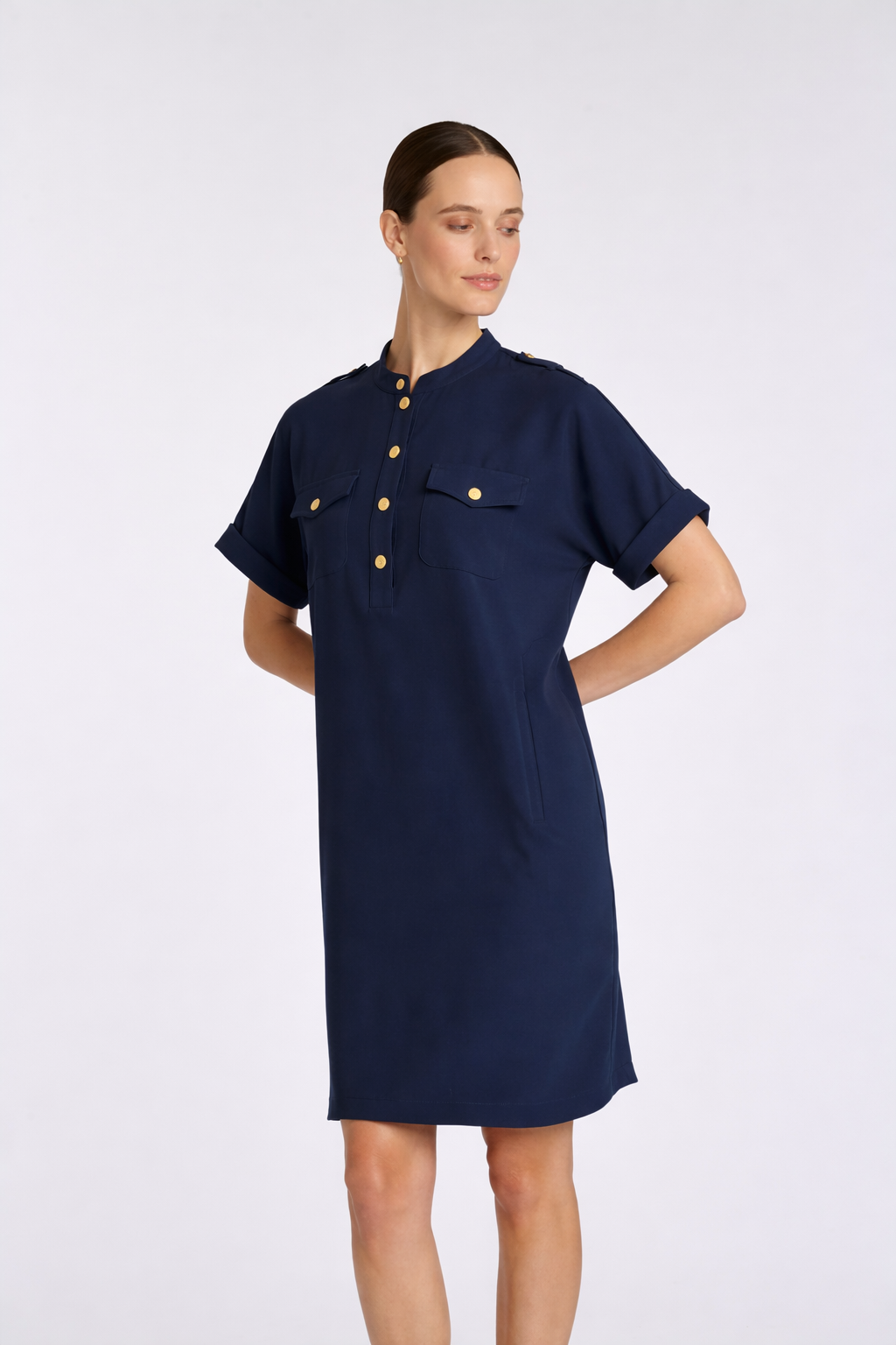 Microfibre polo dress