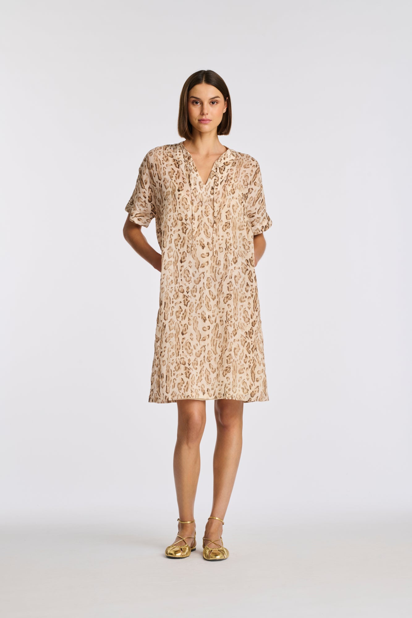 Robe en voile imprimée