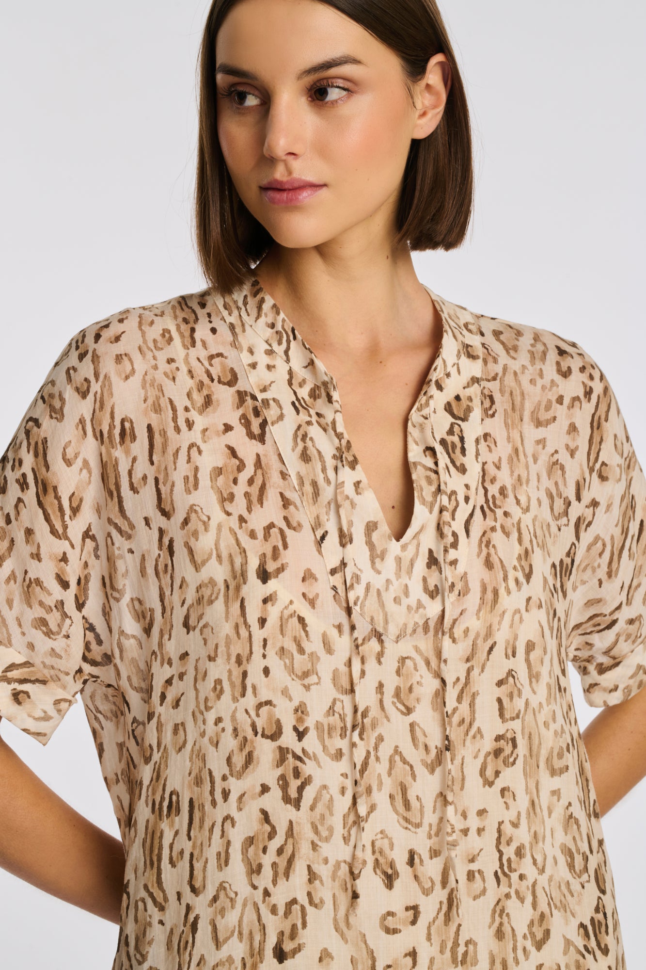 Robe en voile imprimée