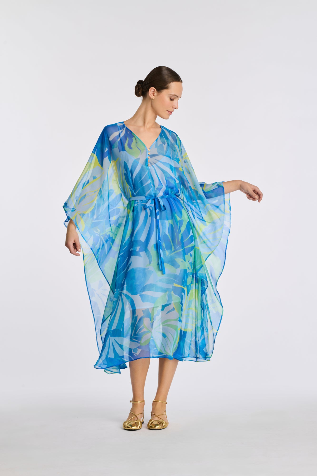 Robe kaftans imprimée