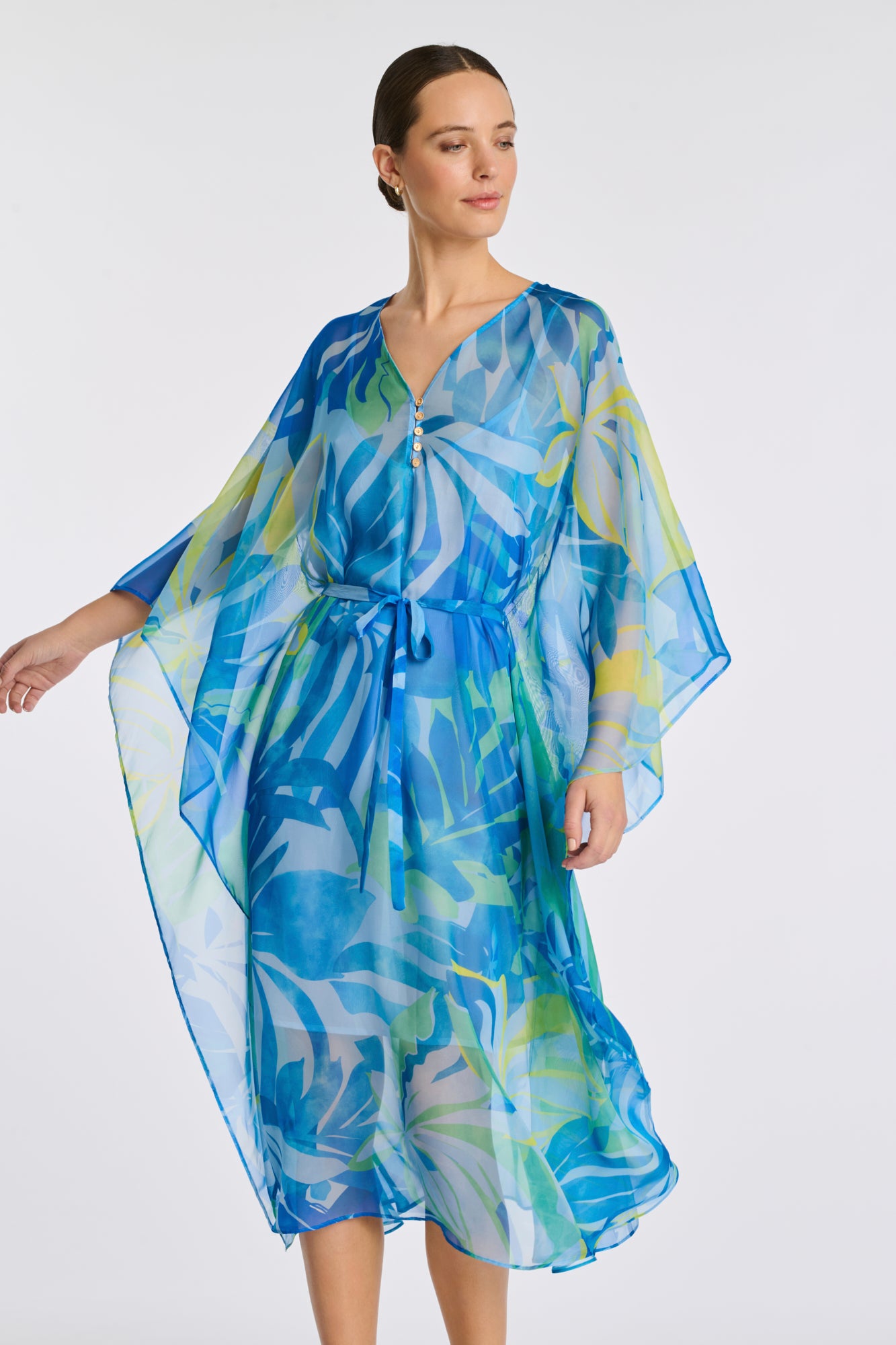 Robe kaftans imprimée