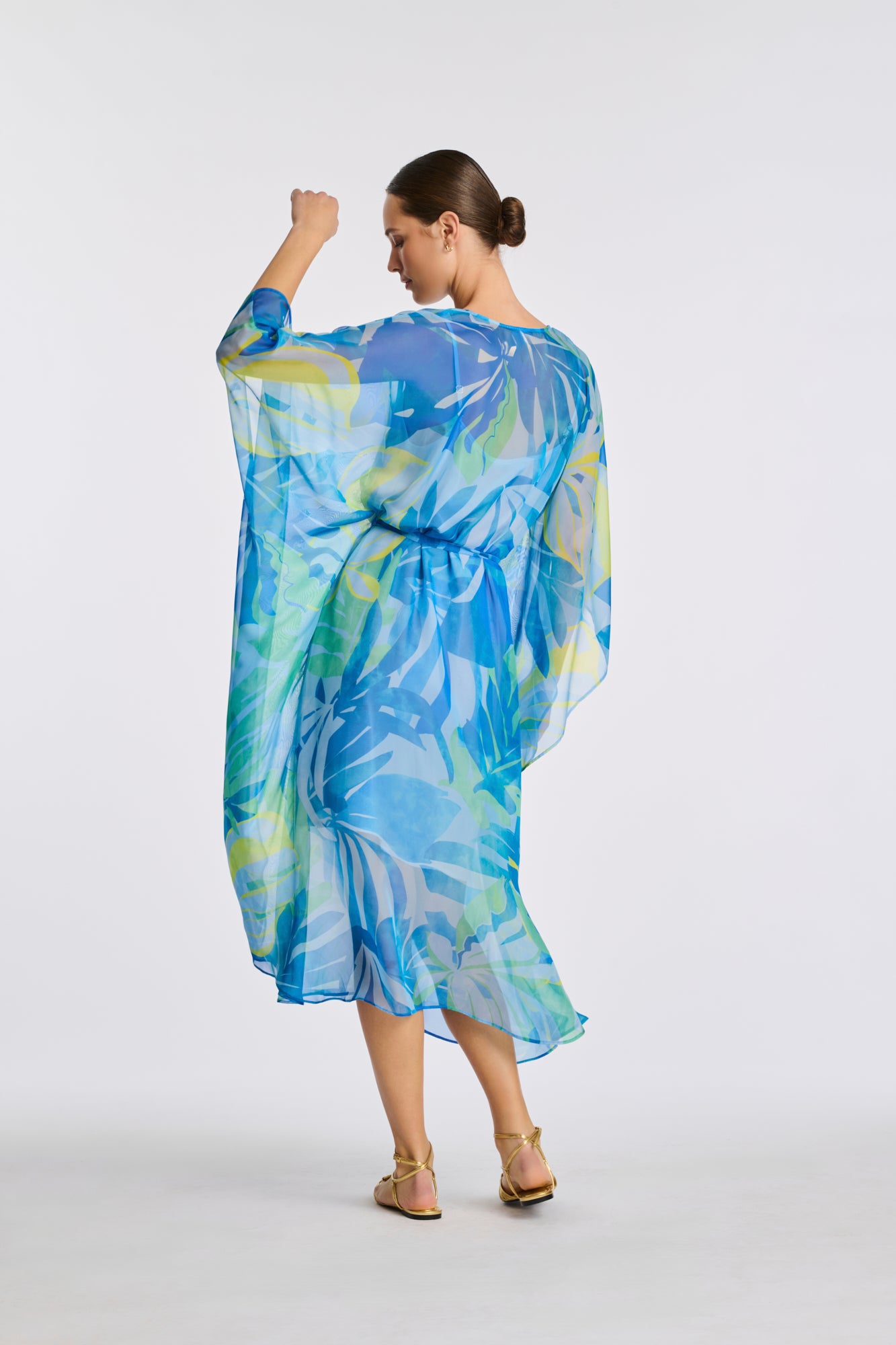 Robe kaftans imprimée