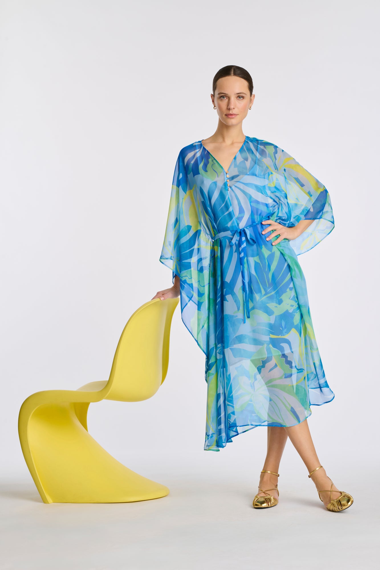 Robe kaftans imprimée