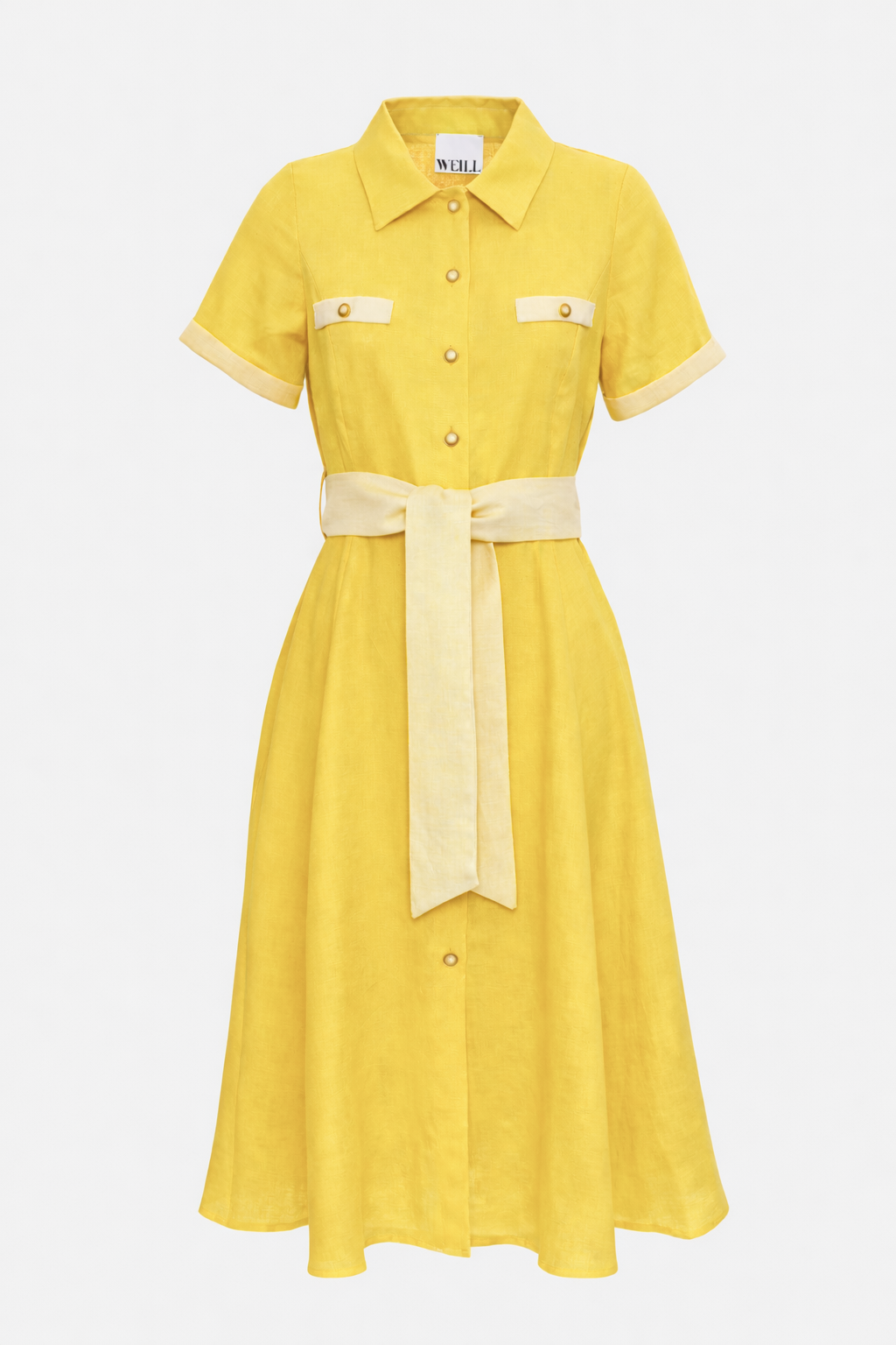 Robe chemise en lin