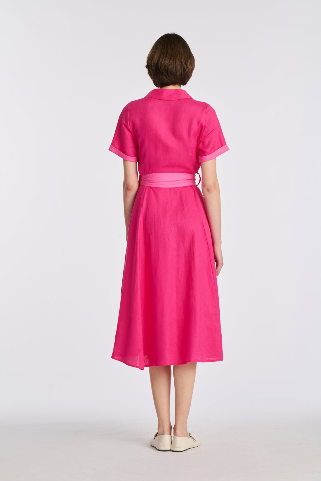 Robe chemise en lin