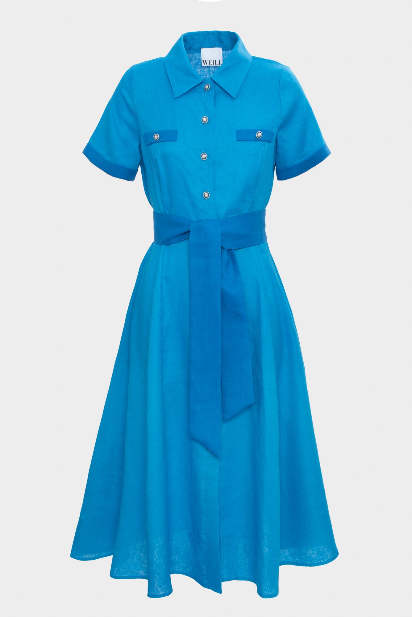 Robe chemise en lin