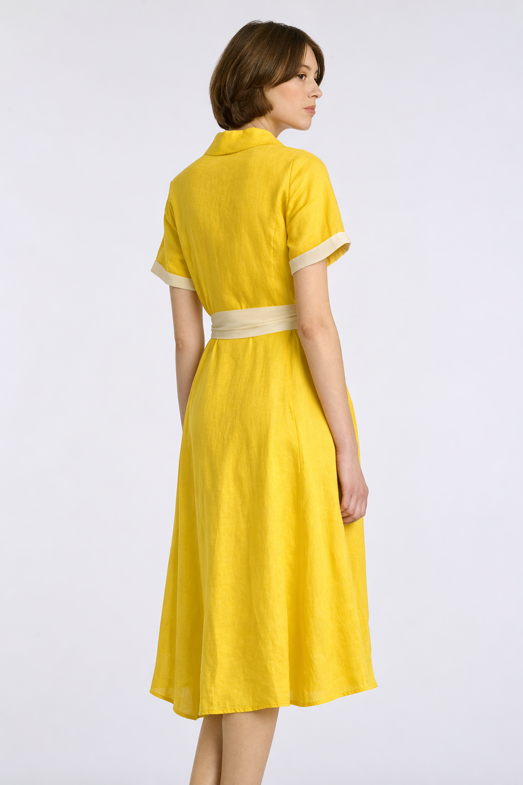 Robe chemise en lin