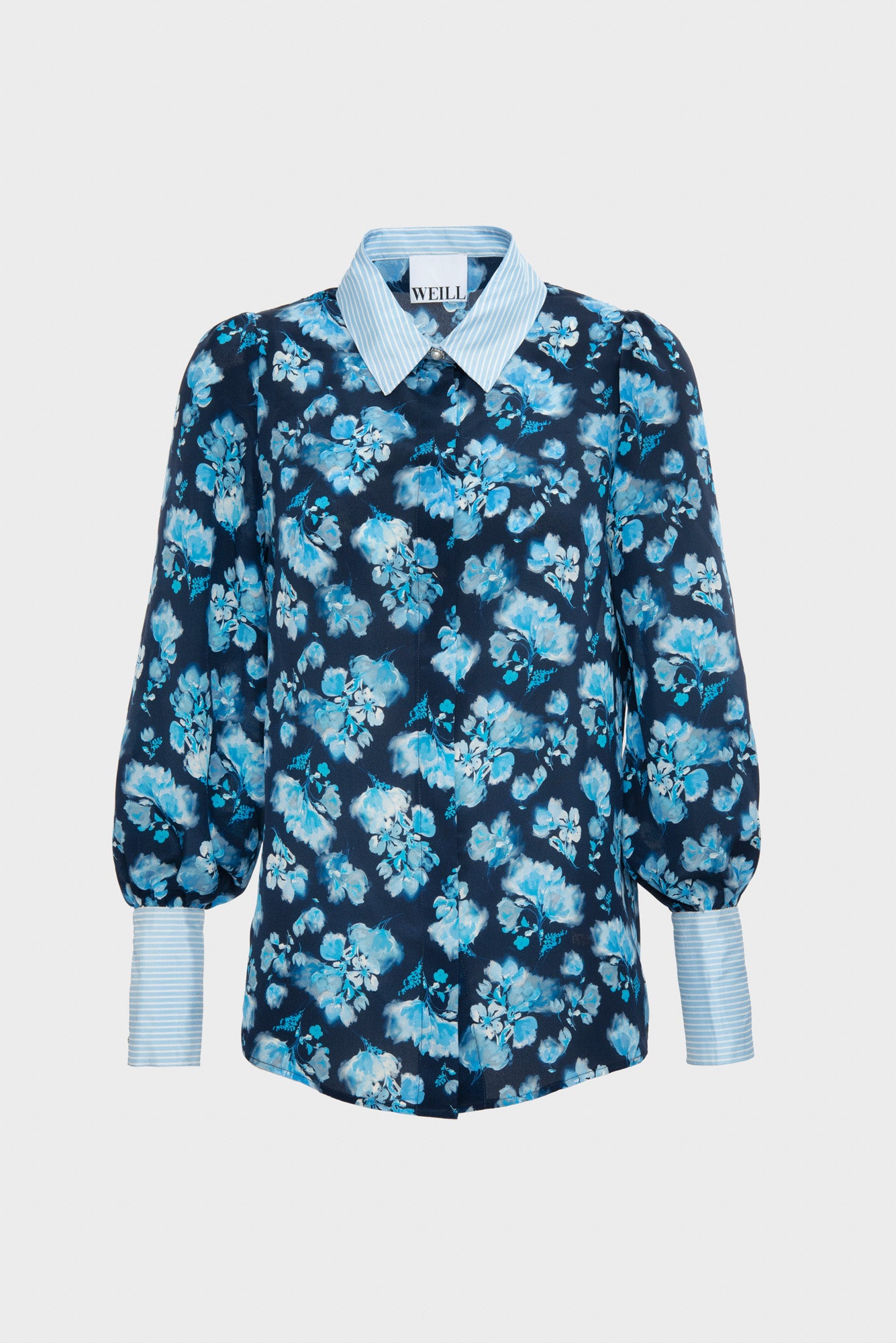 Chemise en soie imprimée