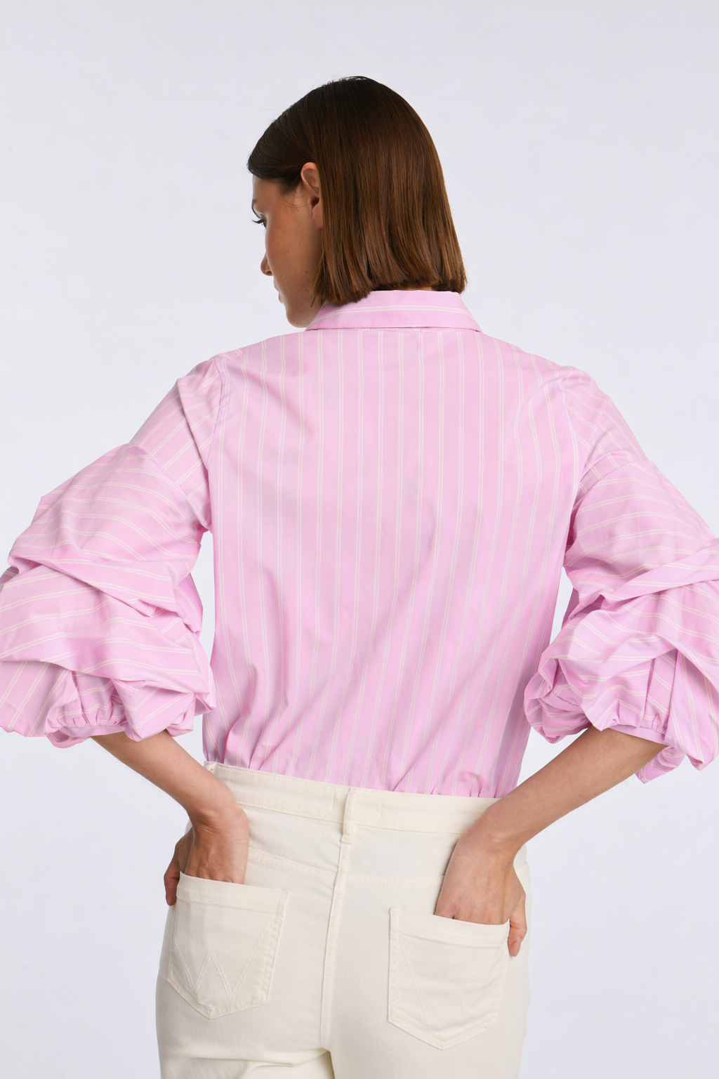 Chemise en coton rayée