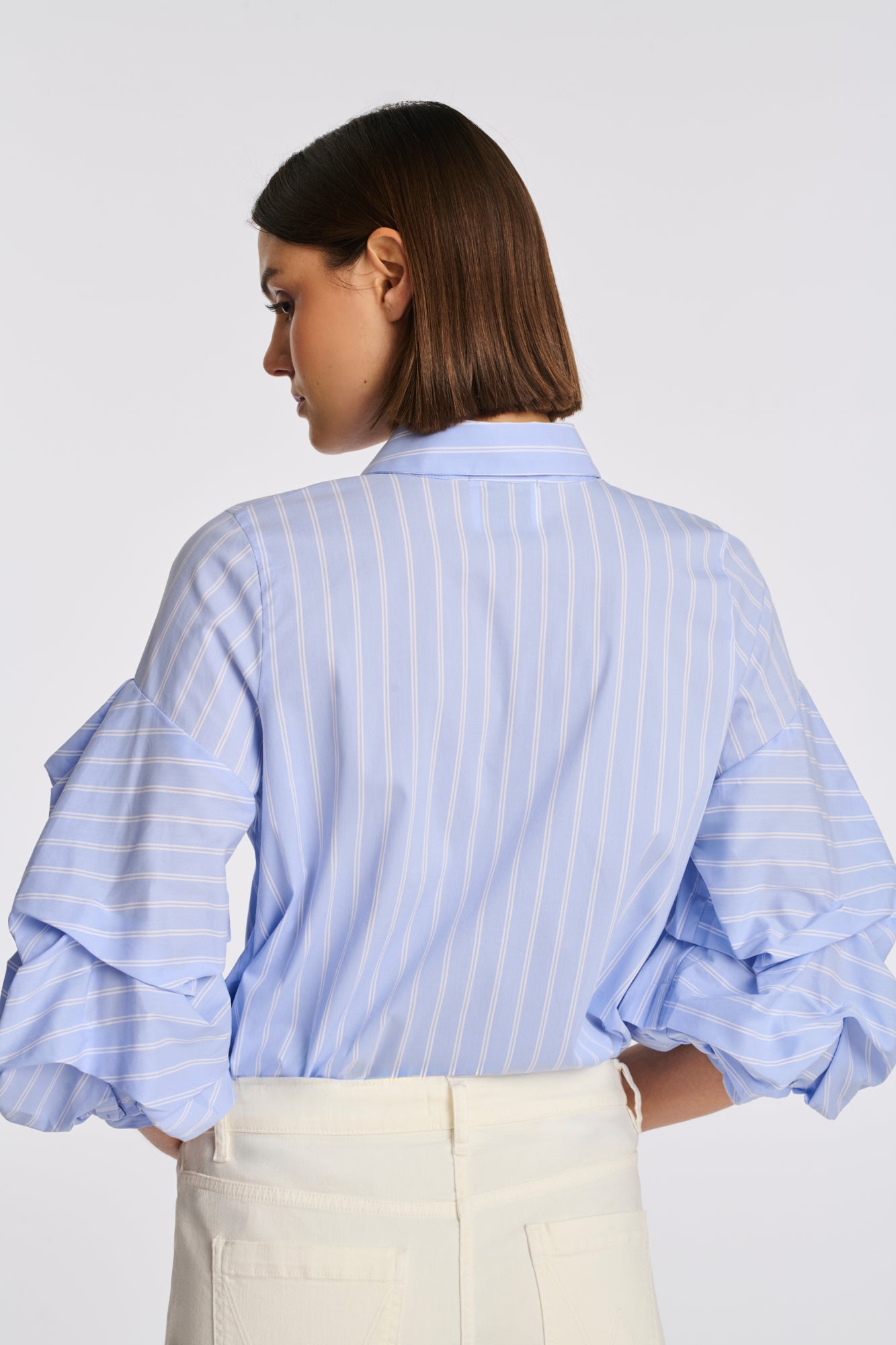 Chemise en coton rayée