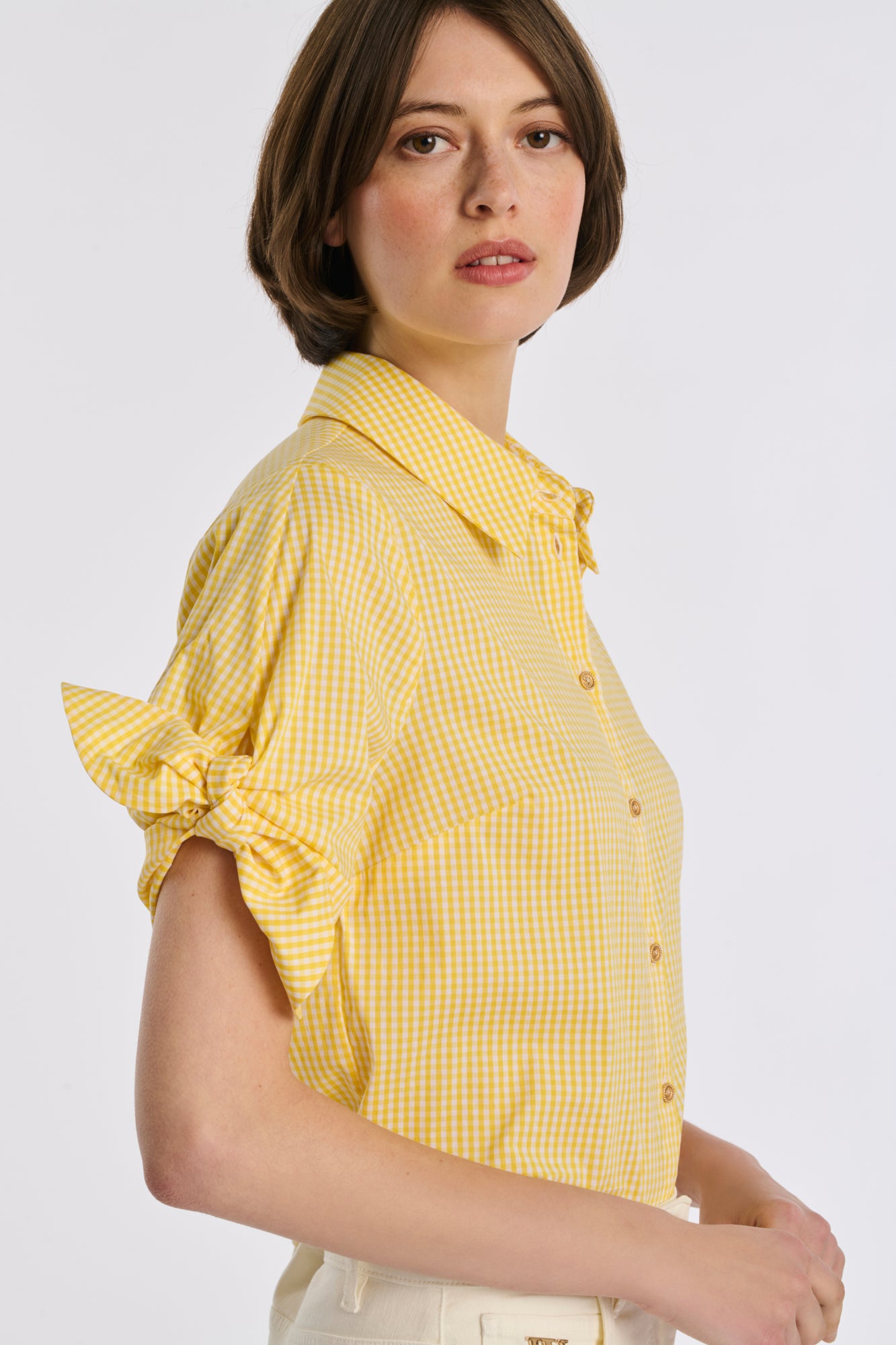 Chemise en coton vichy