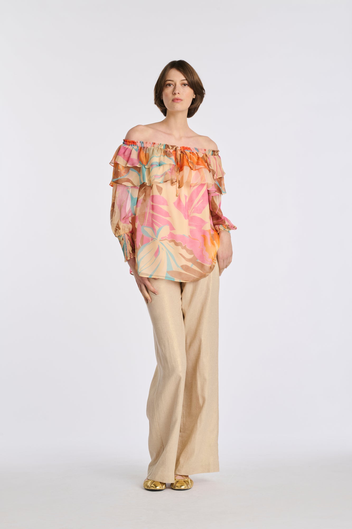 Ruffled blouse