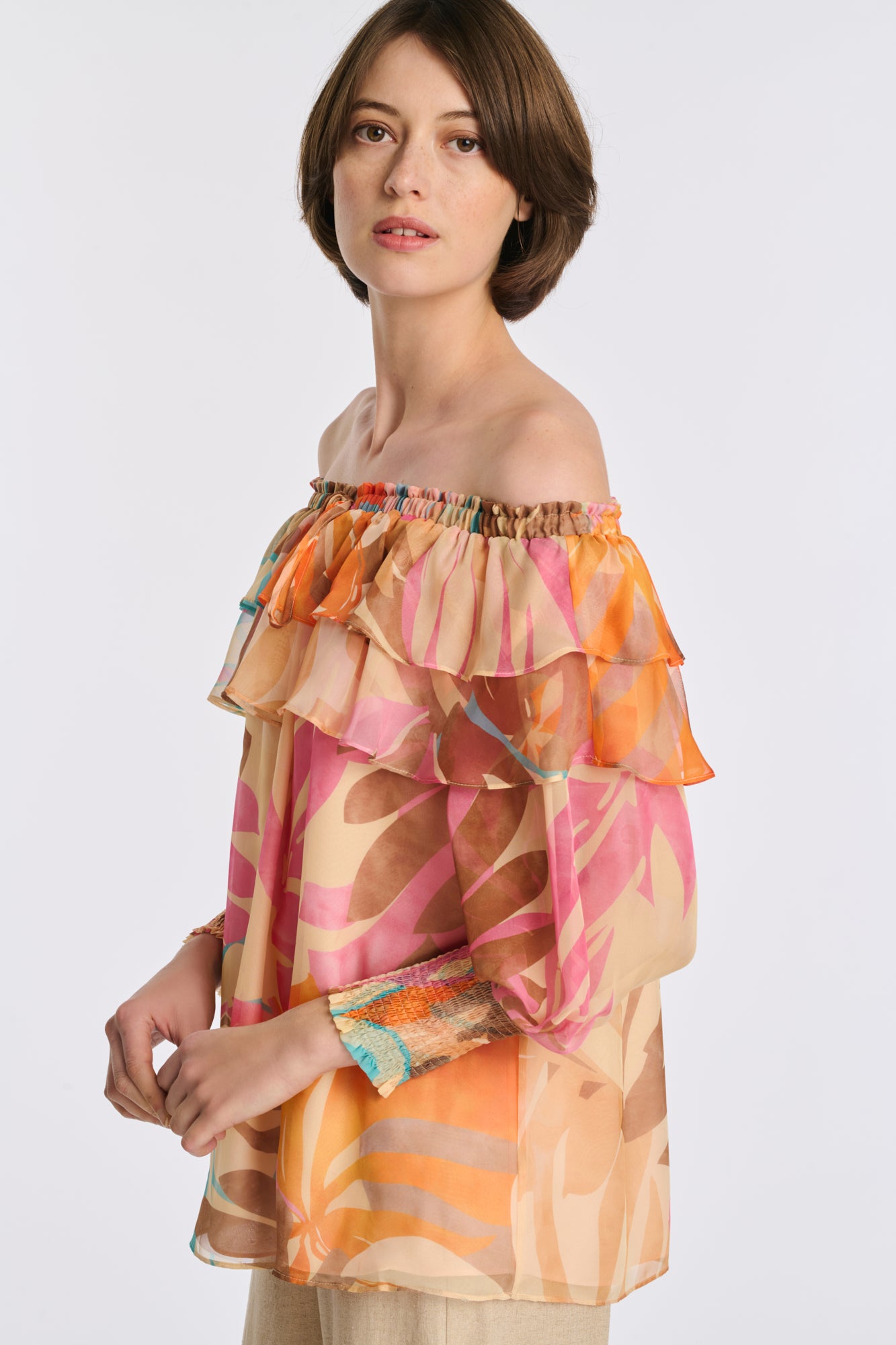 Ruffled blouse