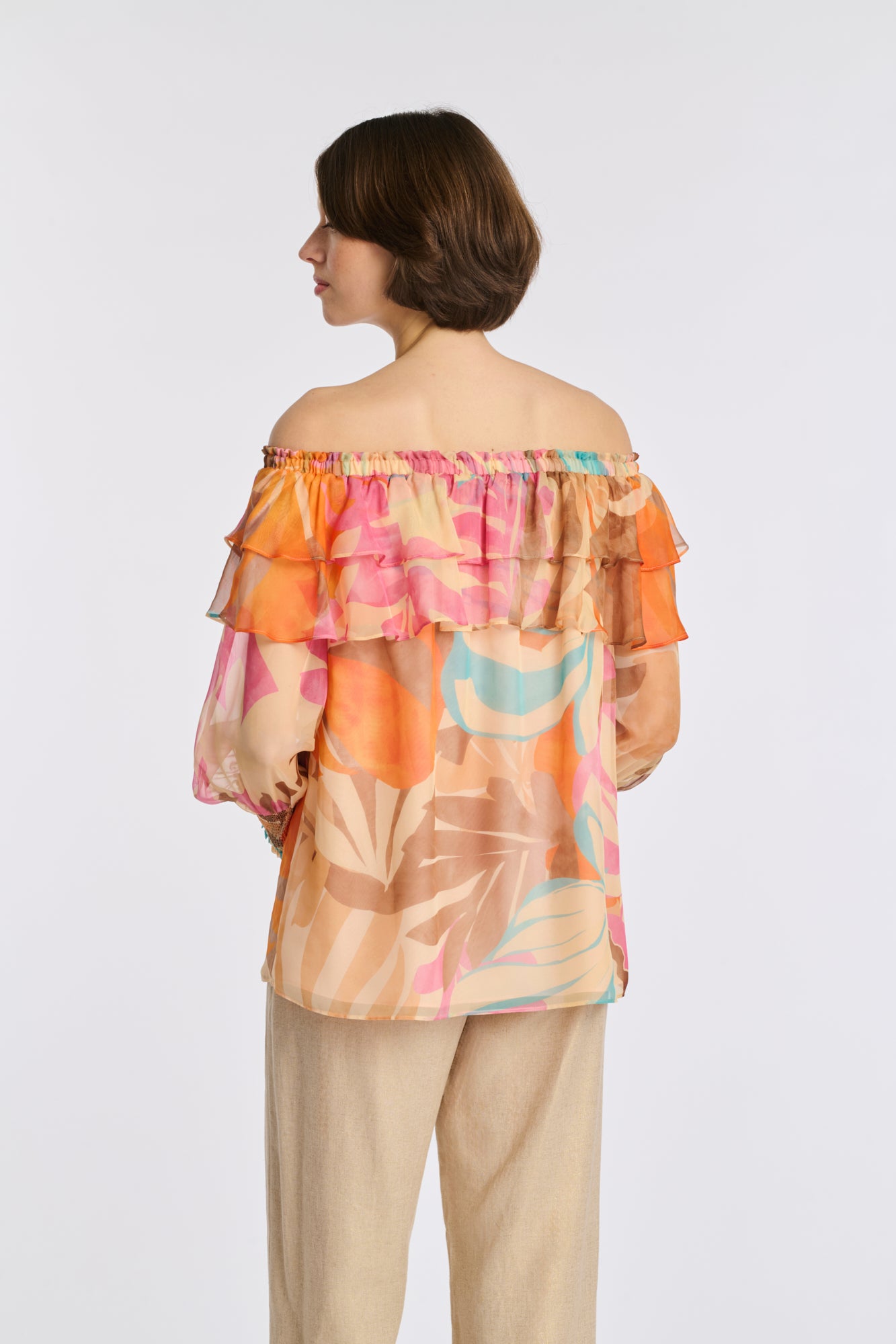 Blouse à volants