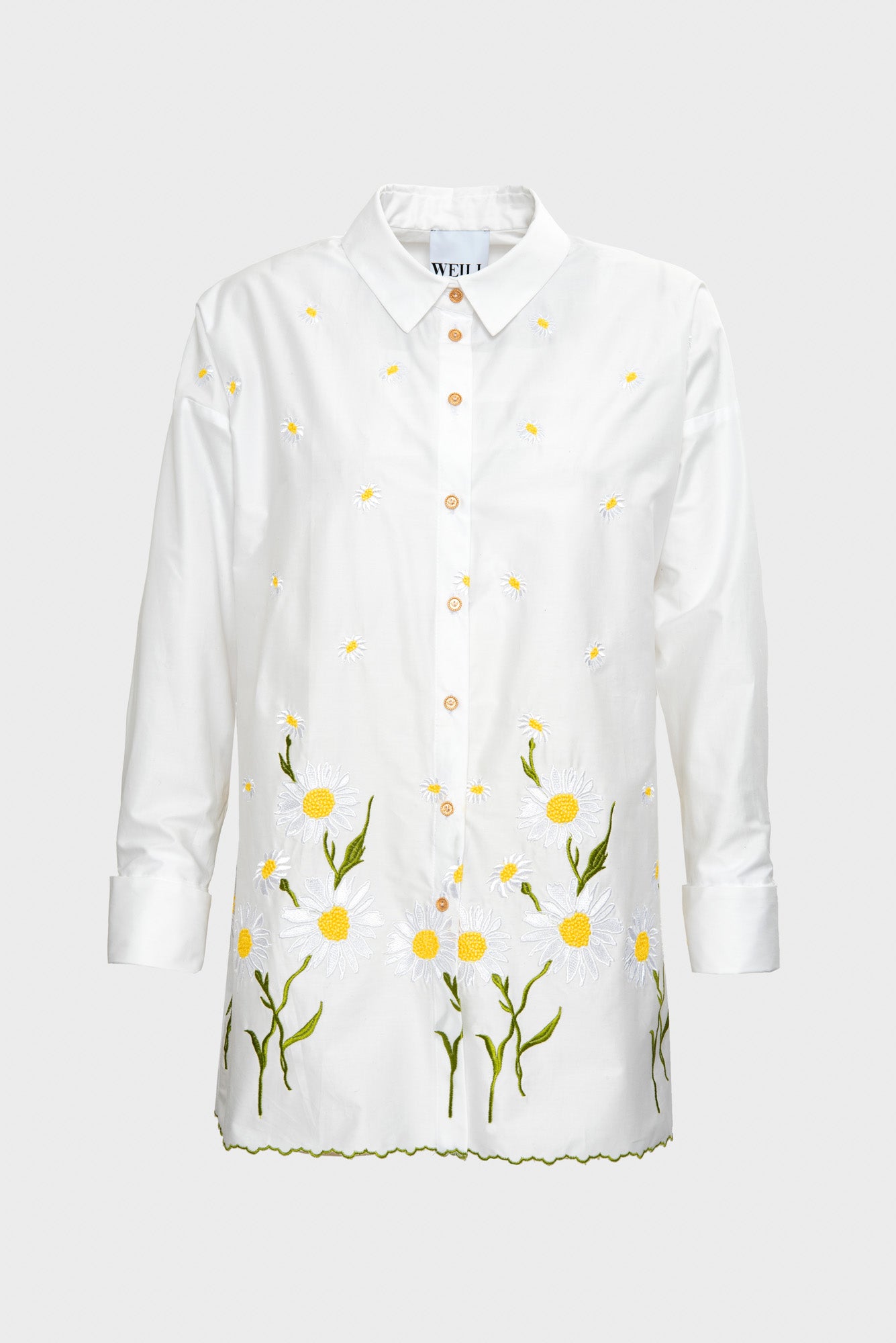 Embroidered cotton shirt