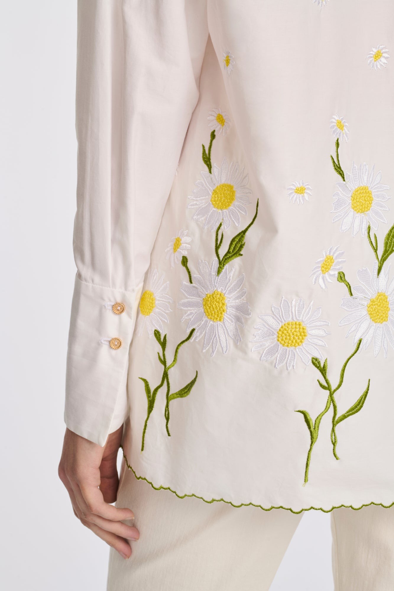 Embroidered cotton shirt