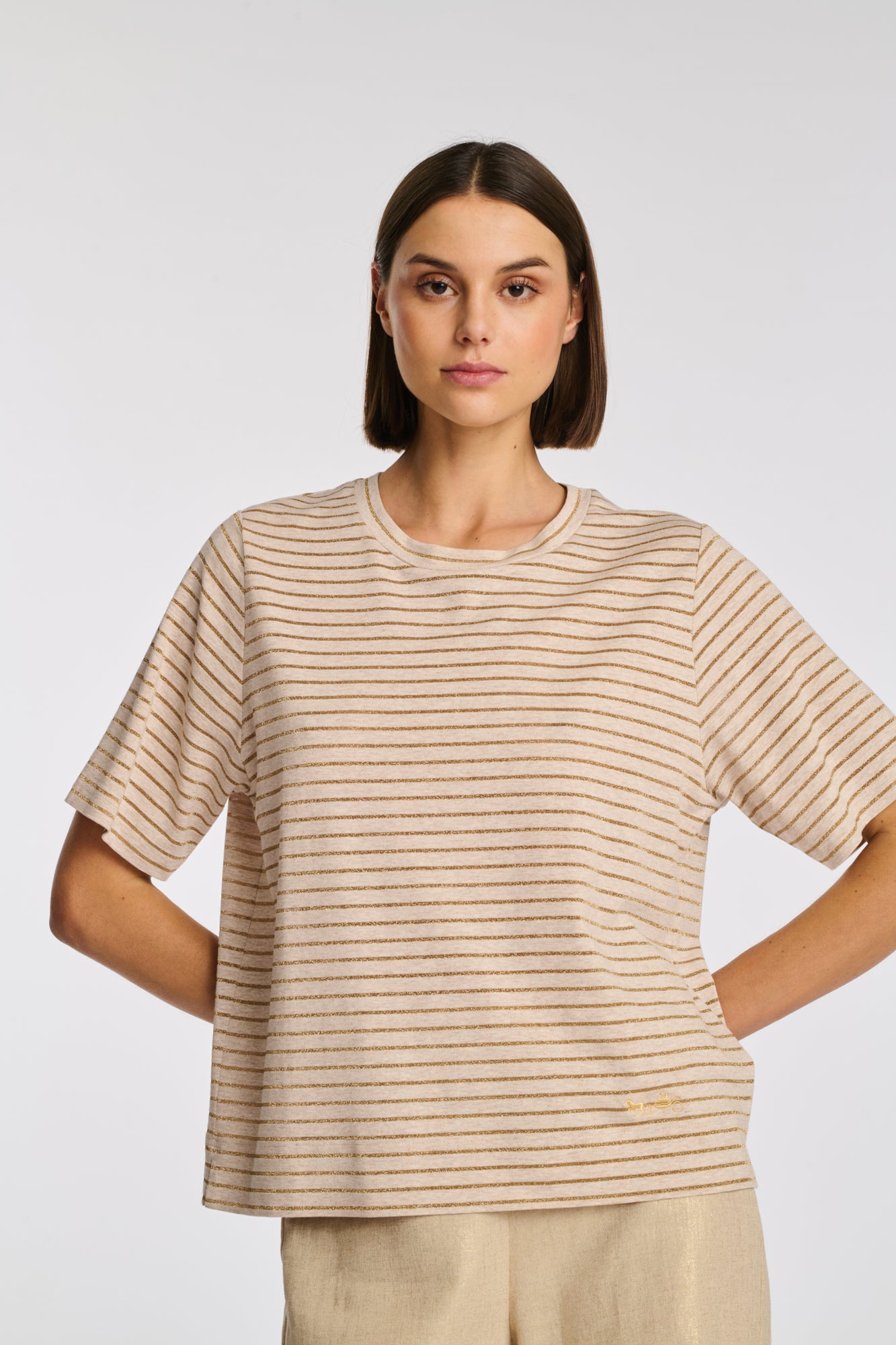 T-shirt rayé irisé