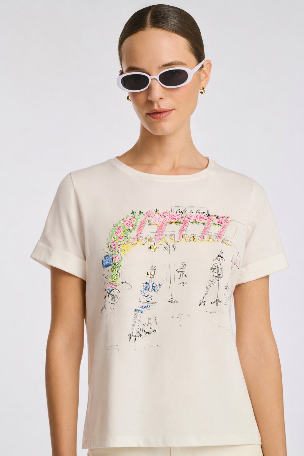 Café des fleurs T-shirt