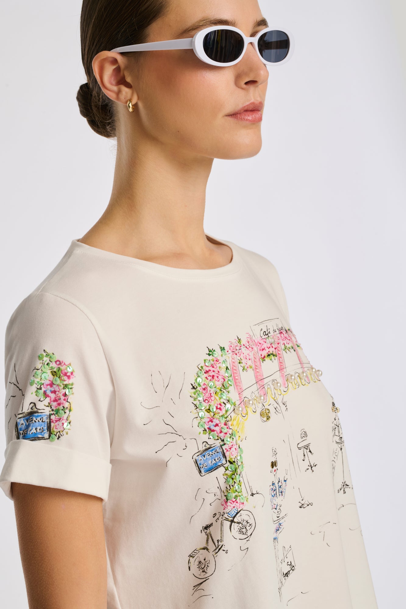 T-shirt Café des fleurs