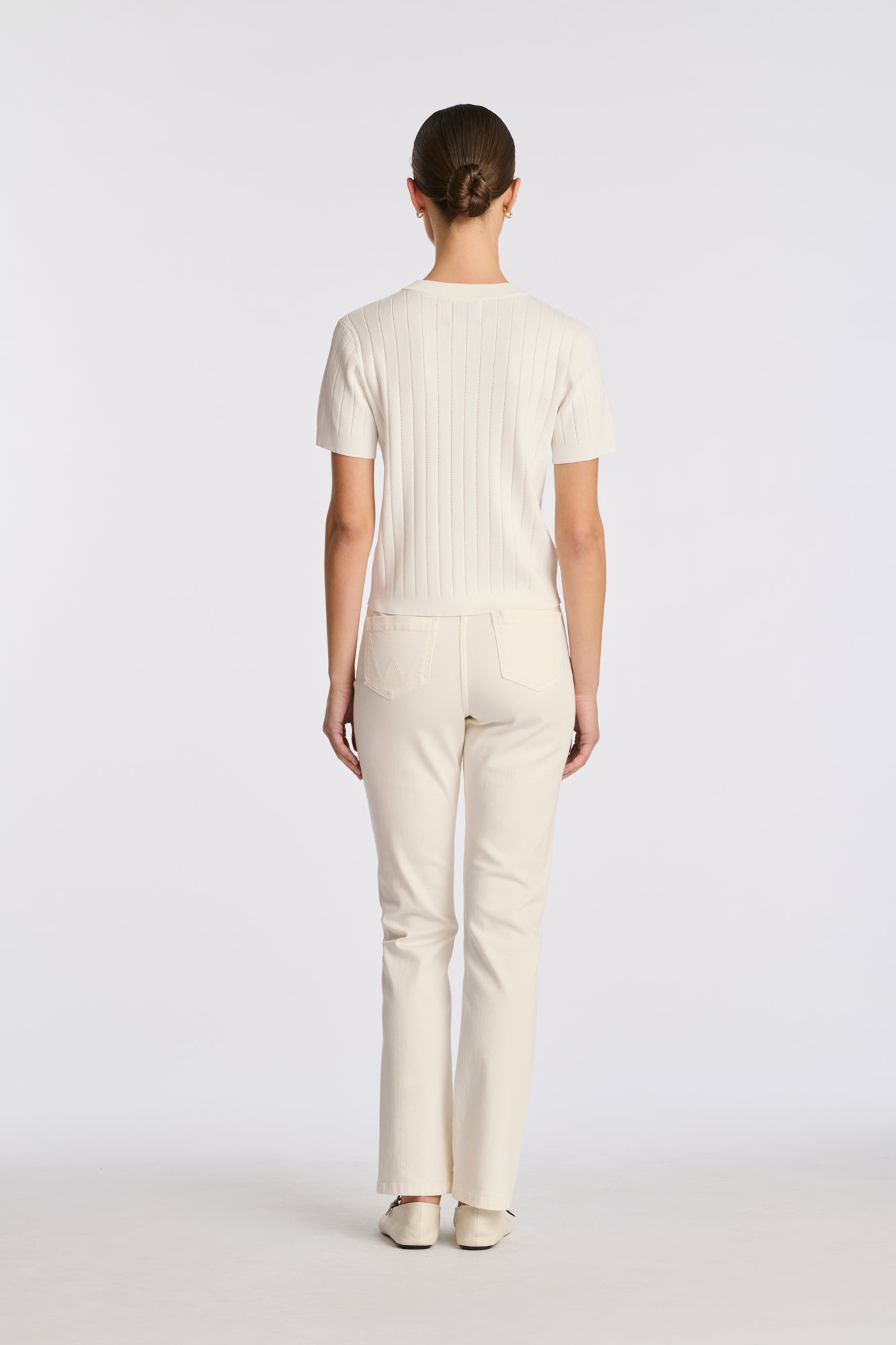 Pull en maille pointelle