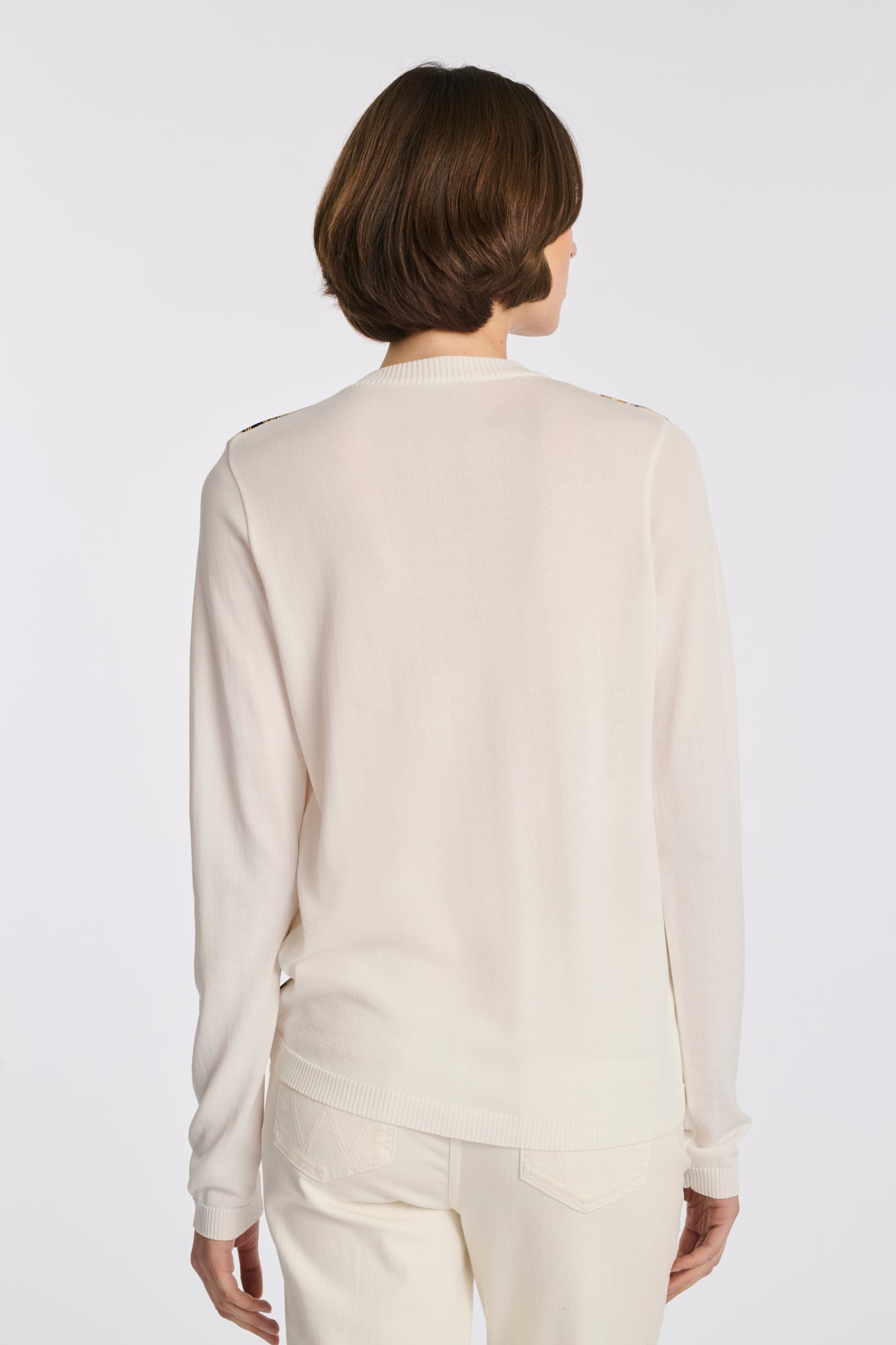 Cardigan imprimé bimatière