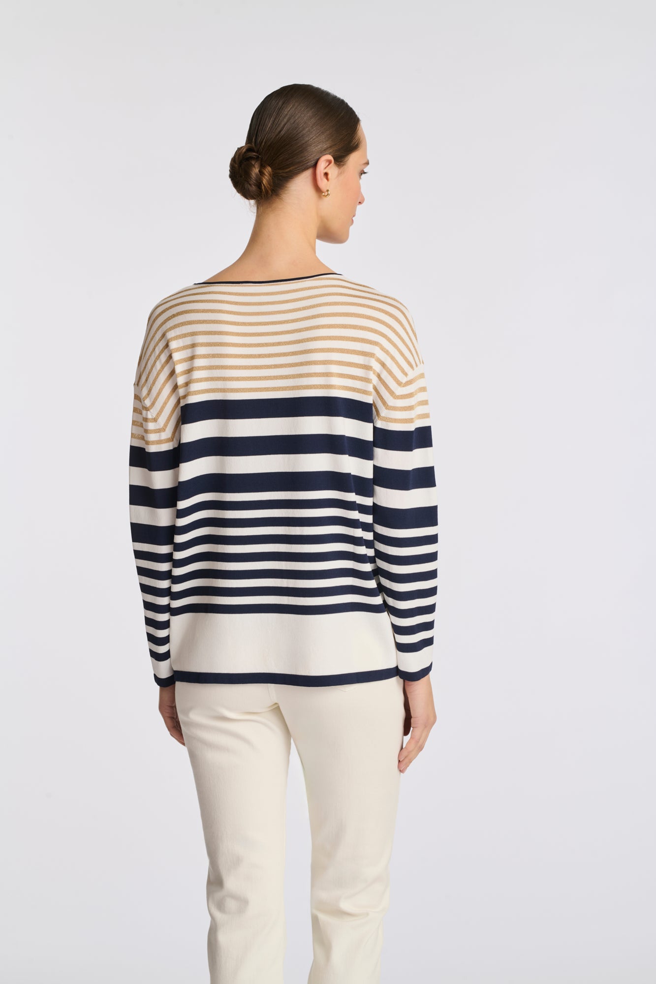 Two-tone Breton jumper